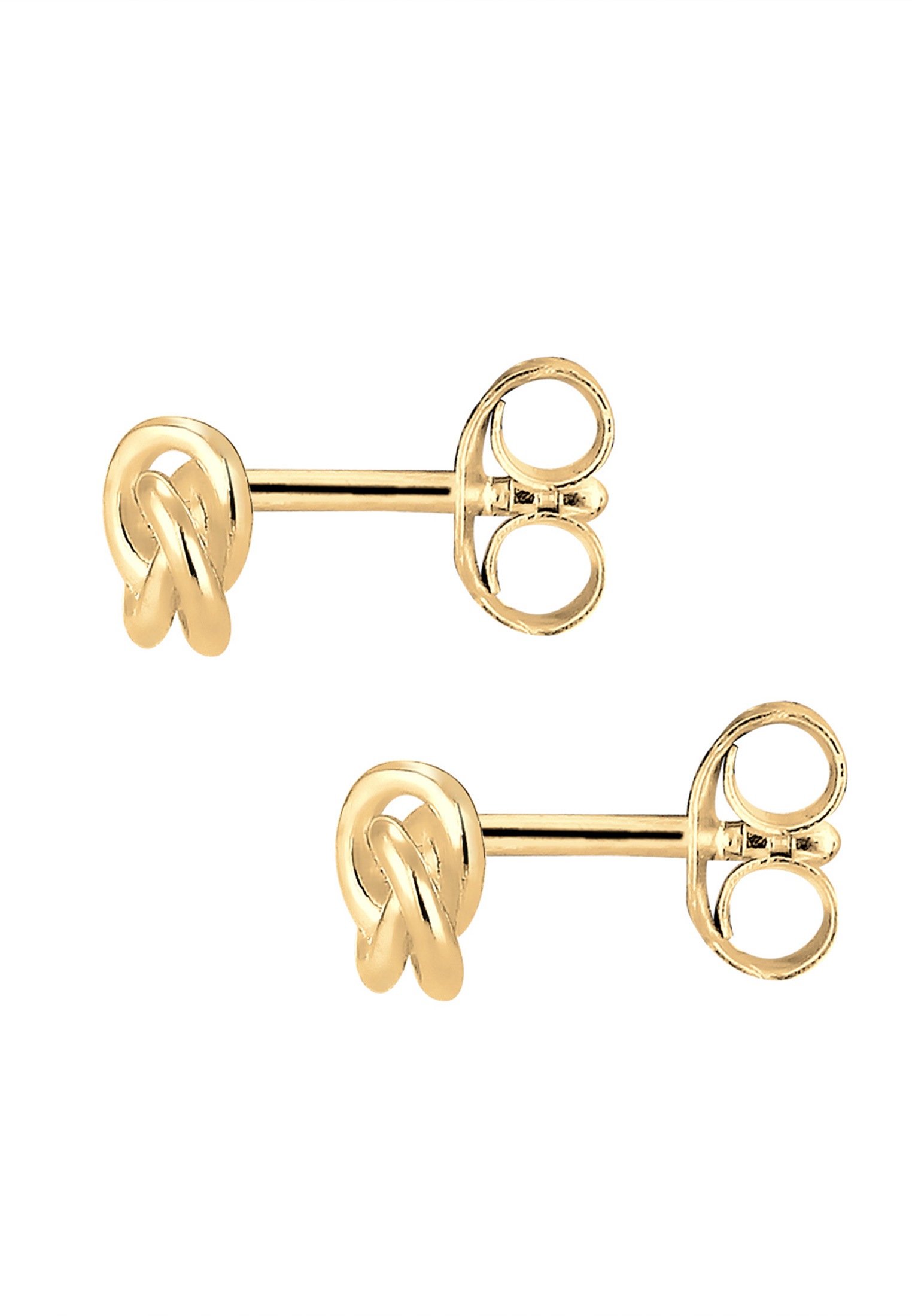 Elli Premium Paar Ohrstecker »Trend Knoten 585 Gelbgold«