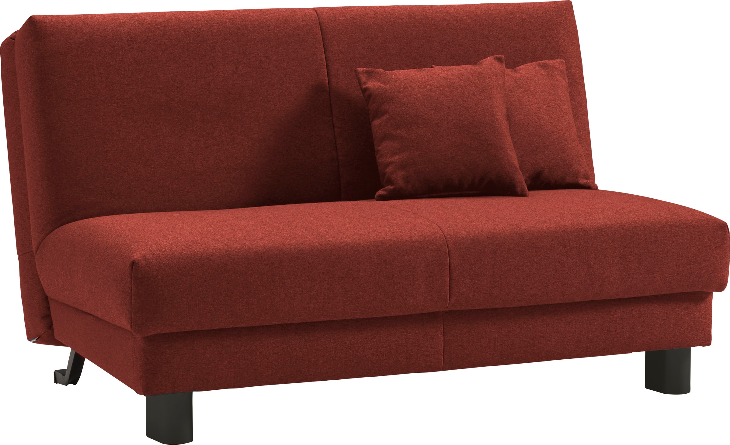 ell + ell Schlafsofa »Enny«, Liegefläche Breite 120 oder 140 cm, Liegehöhe 40 cm, Füße schwarz