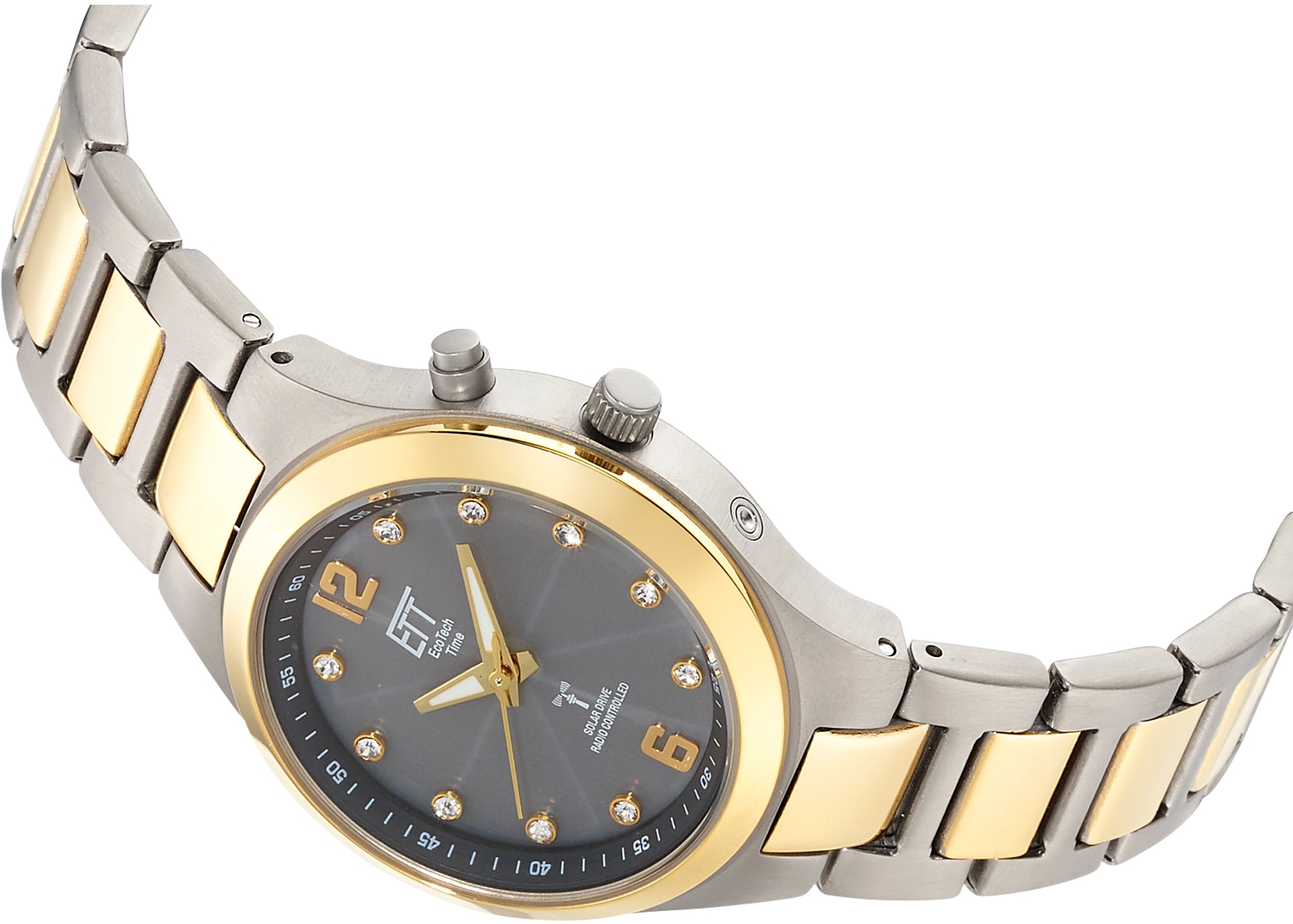 ETT Funkuhr »Everest Lady«, Armbanduhr, Damenuhr, Solar, Titan