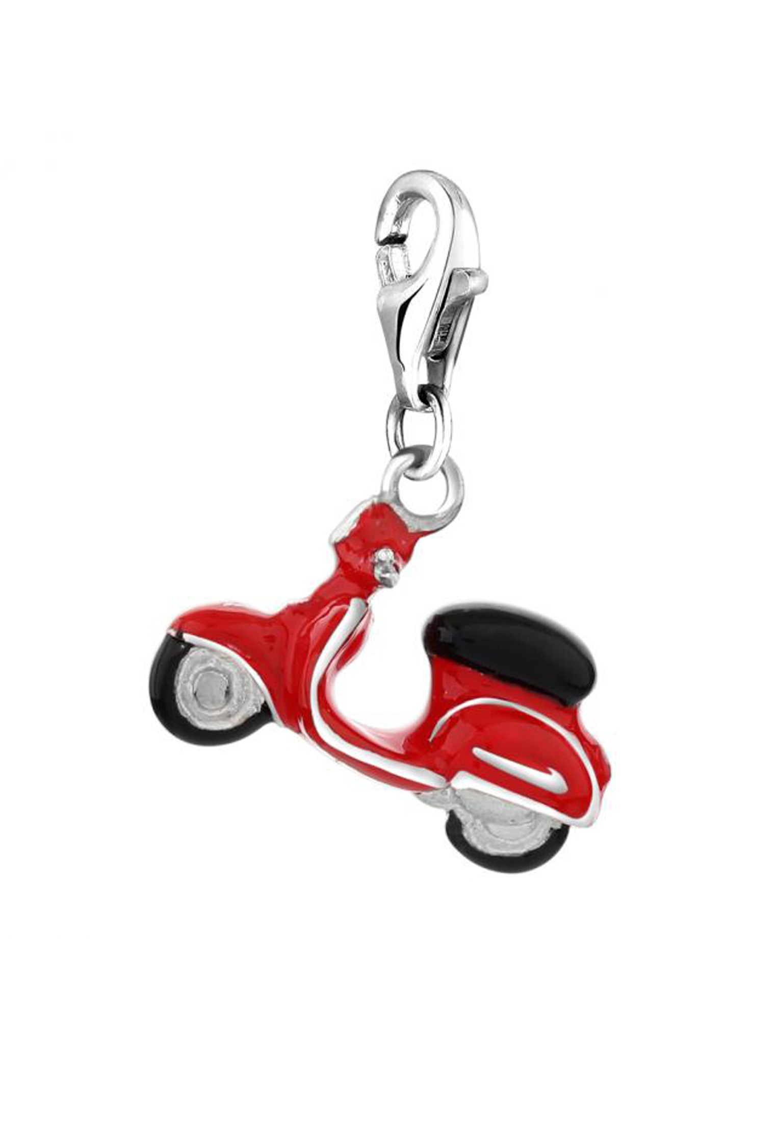 Nenalina Charm-Einhänger »Anhänger Roller Scooter Vehicle Emaille 925 Silber«