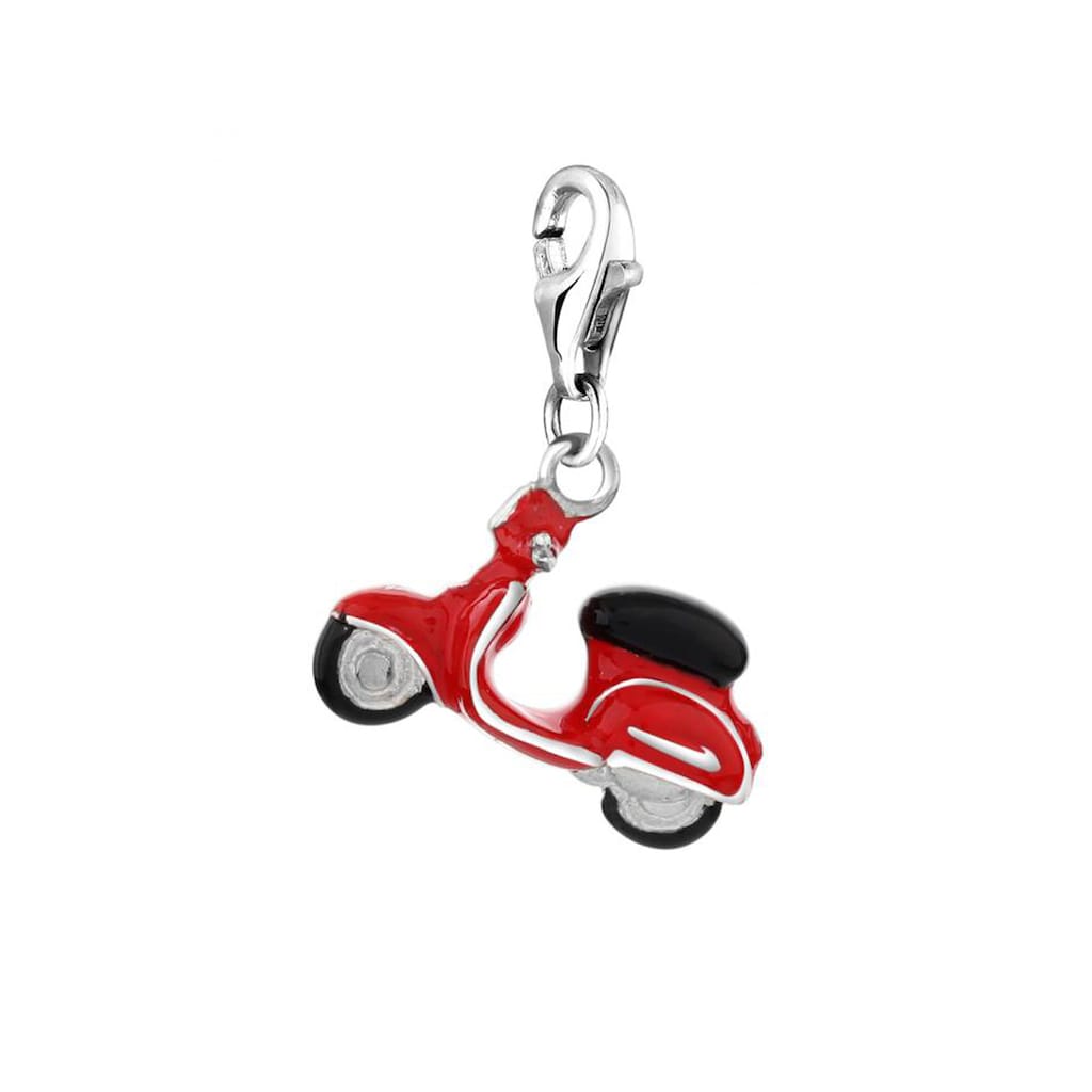 Nenalina Charm-Einhänger »Anhänger Roller Scooter Vehicle Emaille 925 Silber«
