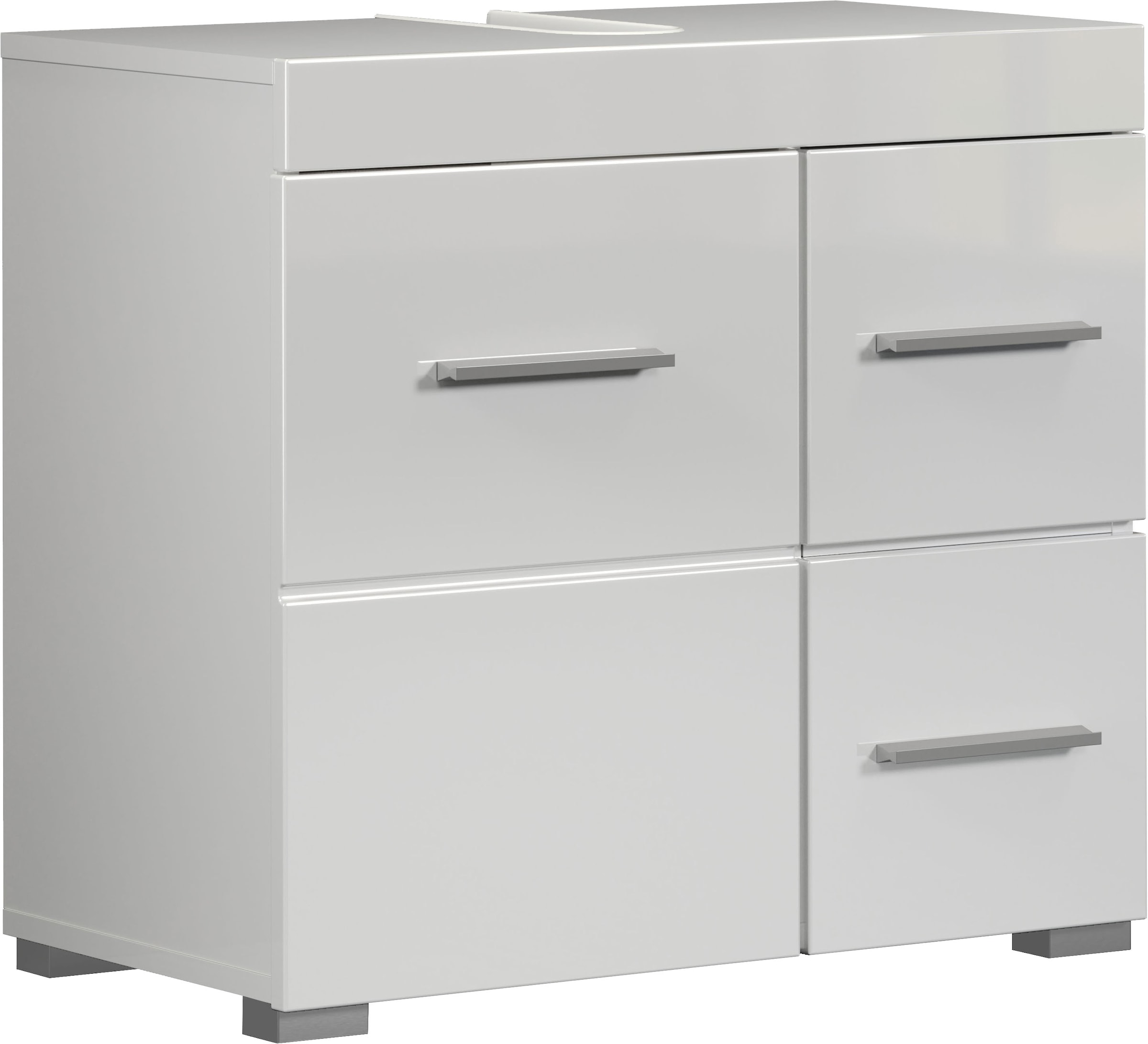welltime Waschbeckenunterschrank »Avena« 1 Stk. tlg. Badezimmerschrank mit Tür & Schubkästen – (B/T/H) 60/34/56 cm