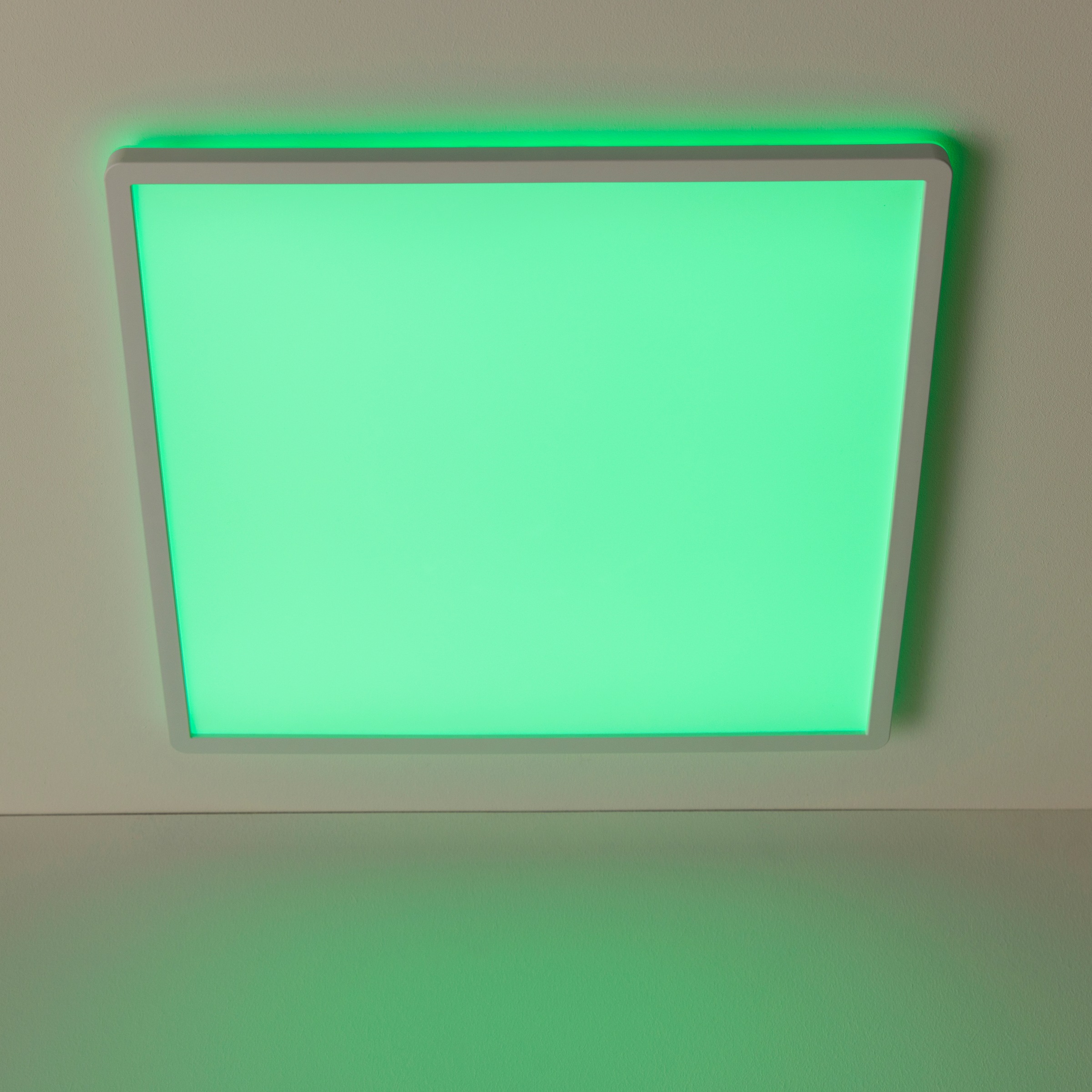 BreLight LED Deckenleuchte »Tanida« LED-Modul 1 Stk. Neutralweiß 42 x 42 cm, RGB, LED, 3000 lm, 4000 K, dimmbar, Fernbedinung, weiß