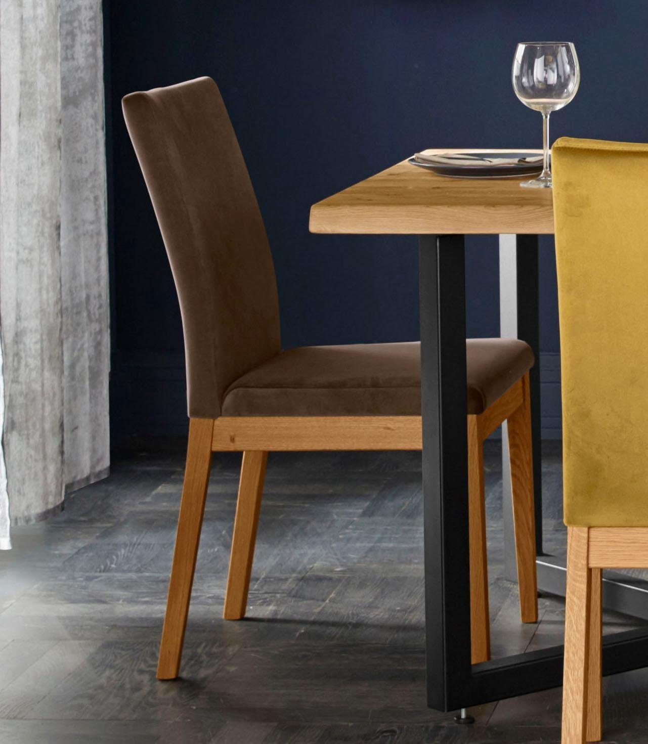 Home affaire Stuhl »Dendres«, (Set), 2 St., Luxus-Microfaser
