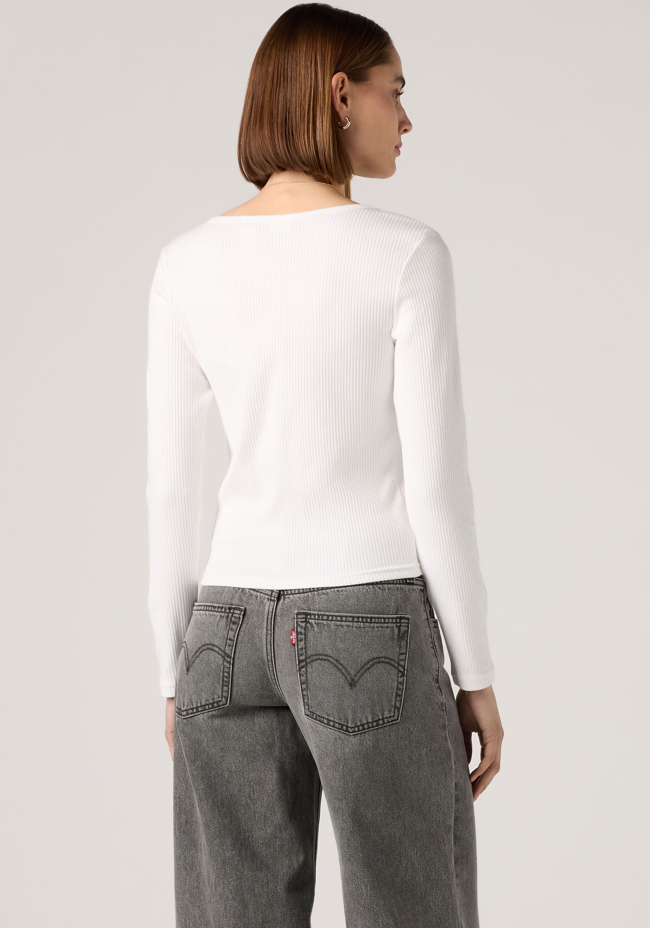 Levi's® Langarmshirt »AUSTEN BUTTON THROUGH LS« Feinripp