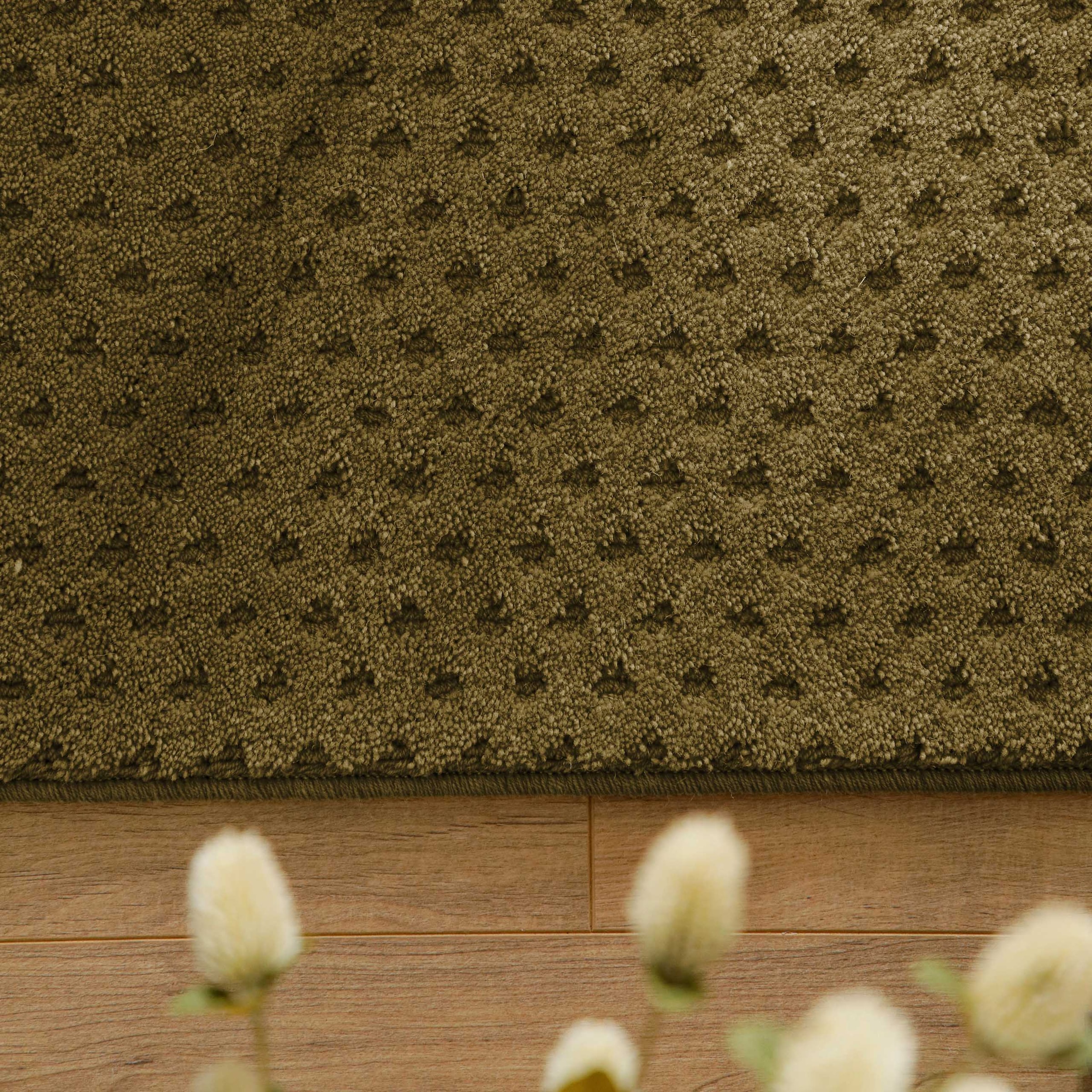 Wecon home Teppich »Castello THREE« rechteckig 7 mm Höhe Schurwolle, Kurzflor mit Hoch-Tief-Effekt, Wohnzimmer, Punktmuster