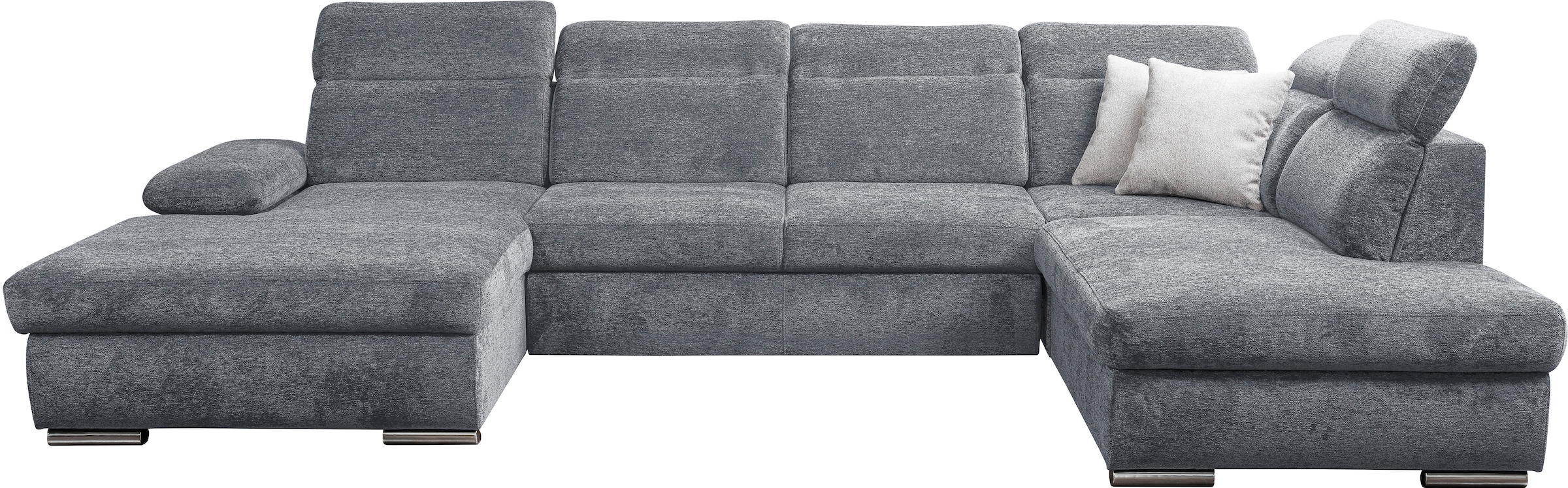WERK2 Wohnlandschaft »Cordoba inkl. Bett, Bettkasten und Kopfteilfunktion, Breite 359cm«