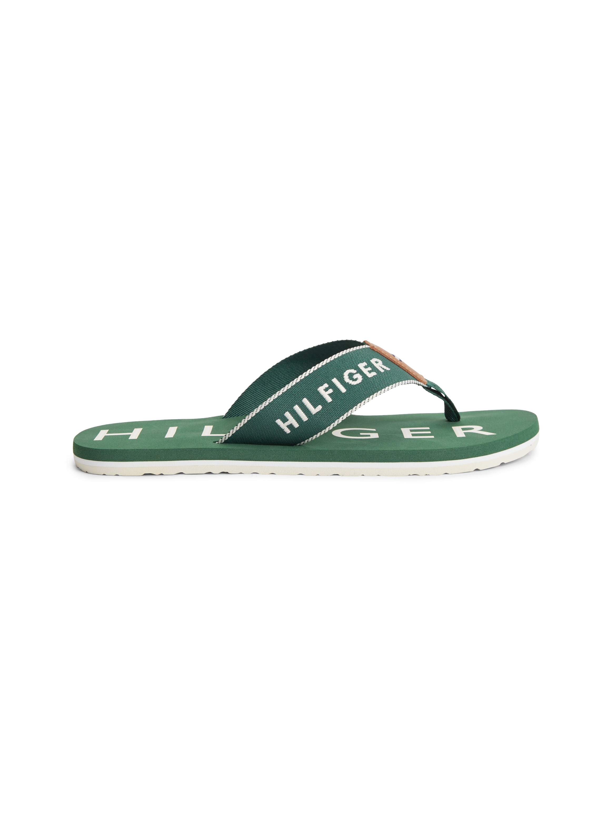 Tommy Hilfiger Zehentrenner »SPORTY HILFIGER BEACH SANDAL«  Sommerschuh, Strandschuh mit Kontrastbesätzen