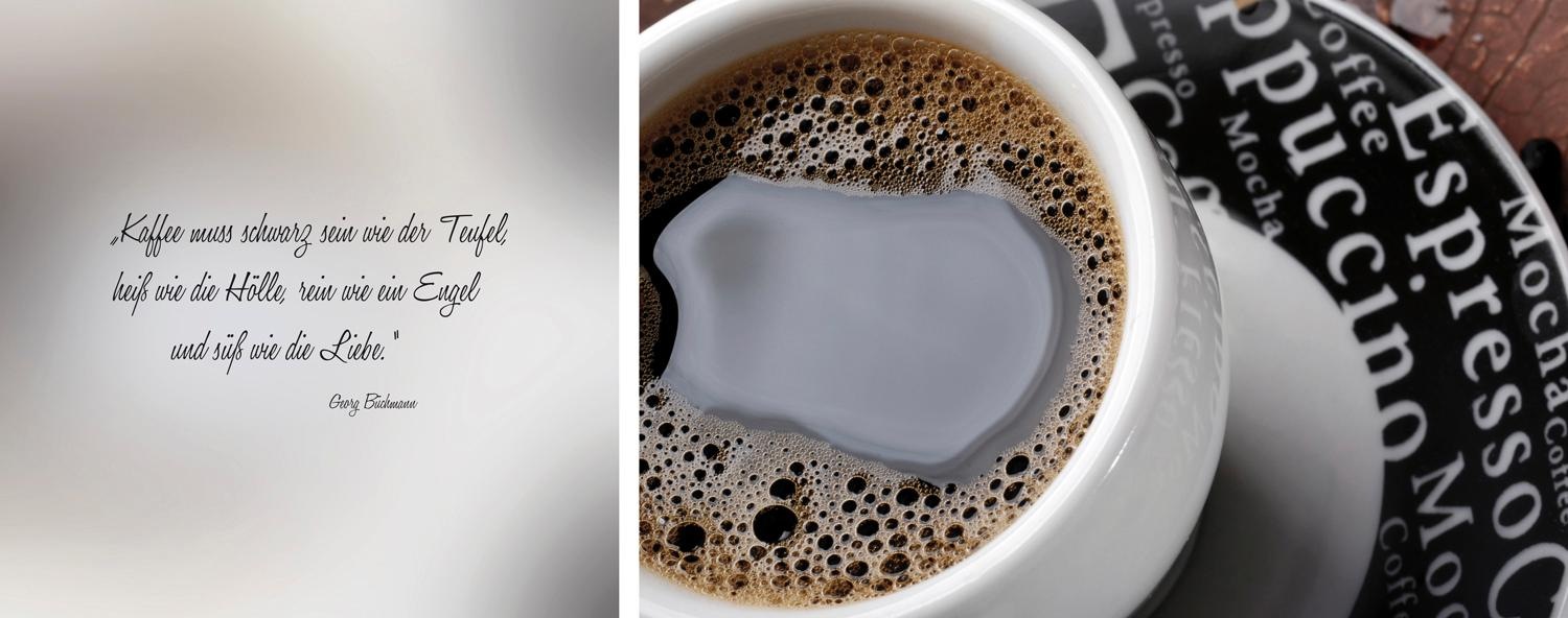 queence Leinwandbild »schwarzer Kaffee«, Getränke-Kaffee-Bar & Lounges-Kaff günstig online kaufen