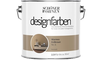 SCHÖNER WOHNEN-Kollektion Wand- und Deckenfarbe »Designfarben«, 2,5 Liter, Warmes... kaufen