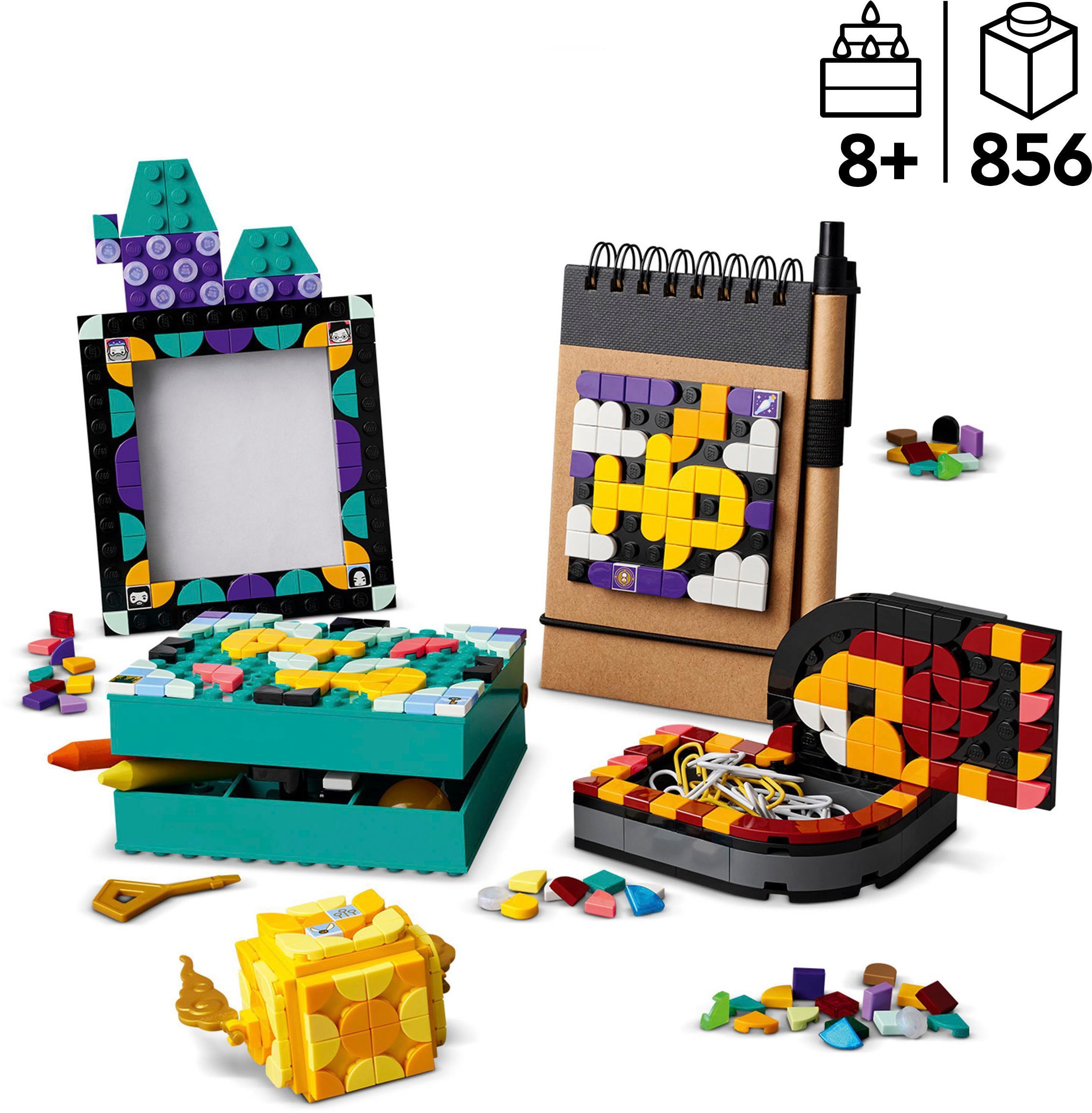 LEGO® Konstruktionsspielsteine »Hogwarts Schreibtisch-Set (41811), LEGO® DOTS«, (856 St.), Harry Potter