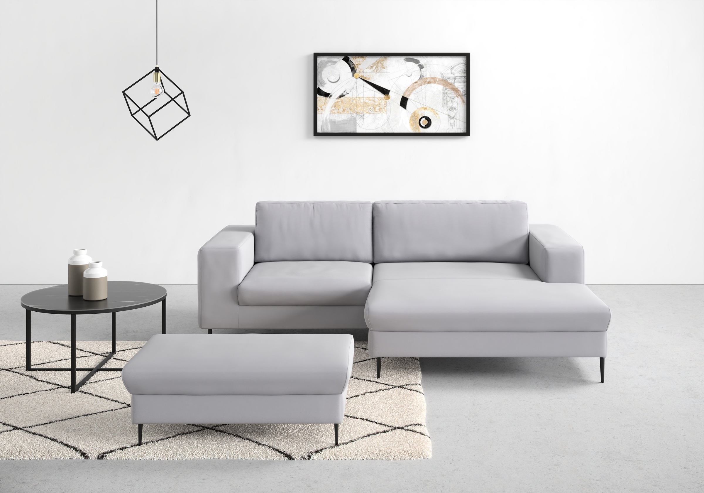 DOMO collection Ecksofa »Modica kompakt und elegant, Breite 244, L-Form«, m günstig online kaufen