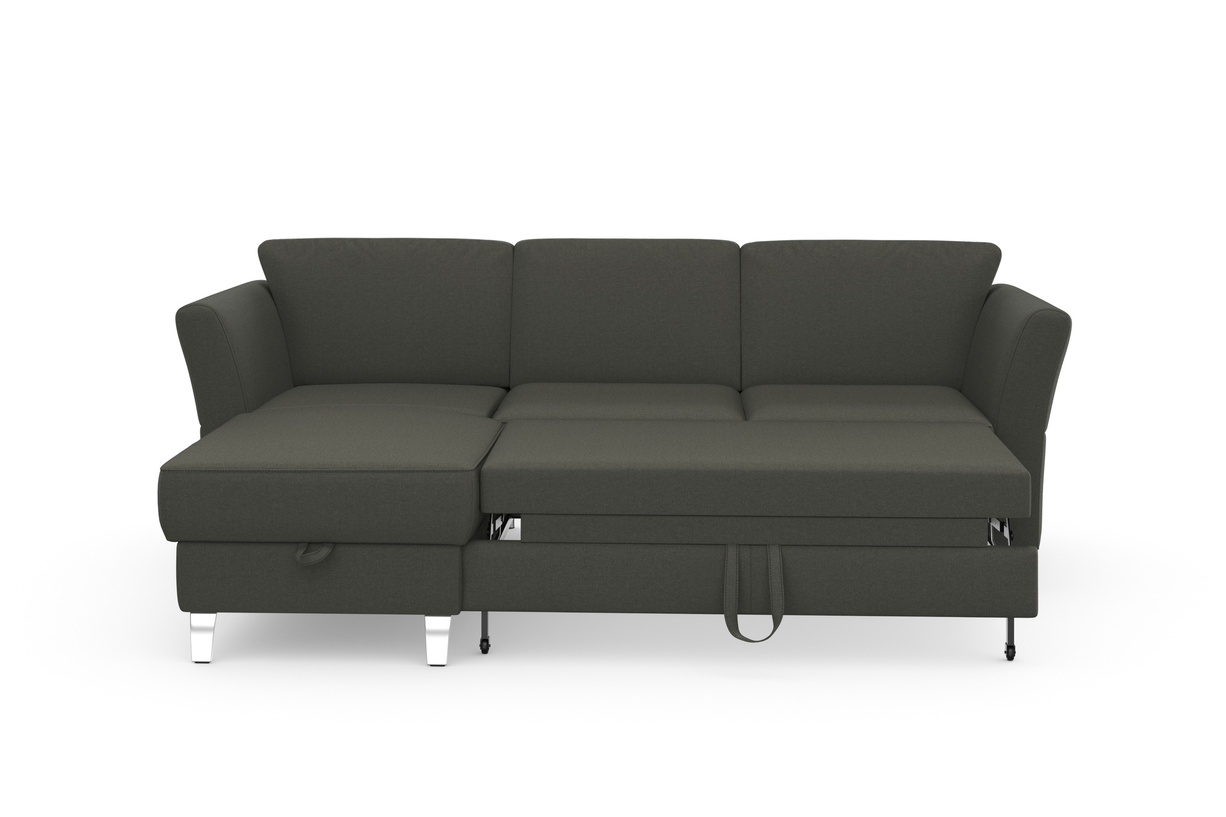 sit&more Ecksofa »Visby L-Form«, wahlweise mit Bettfunktion und Bettkasten, frei im Raum stellbar