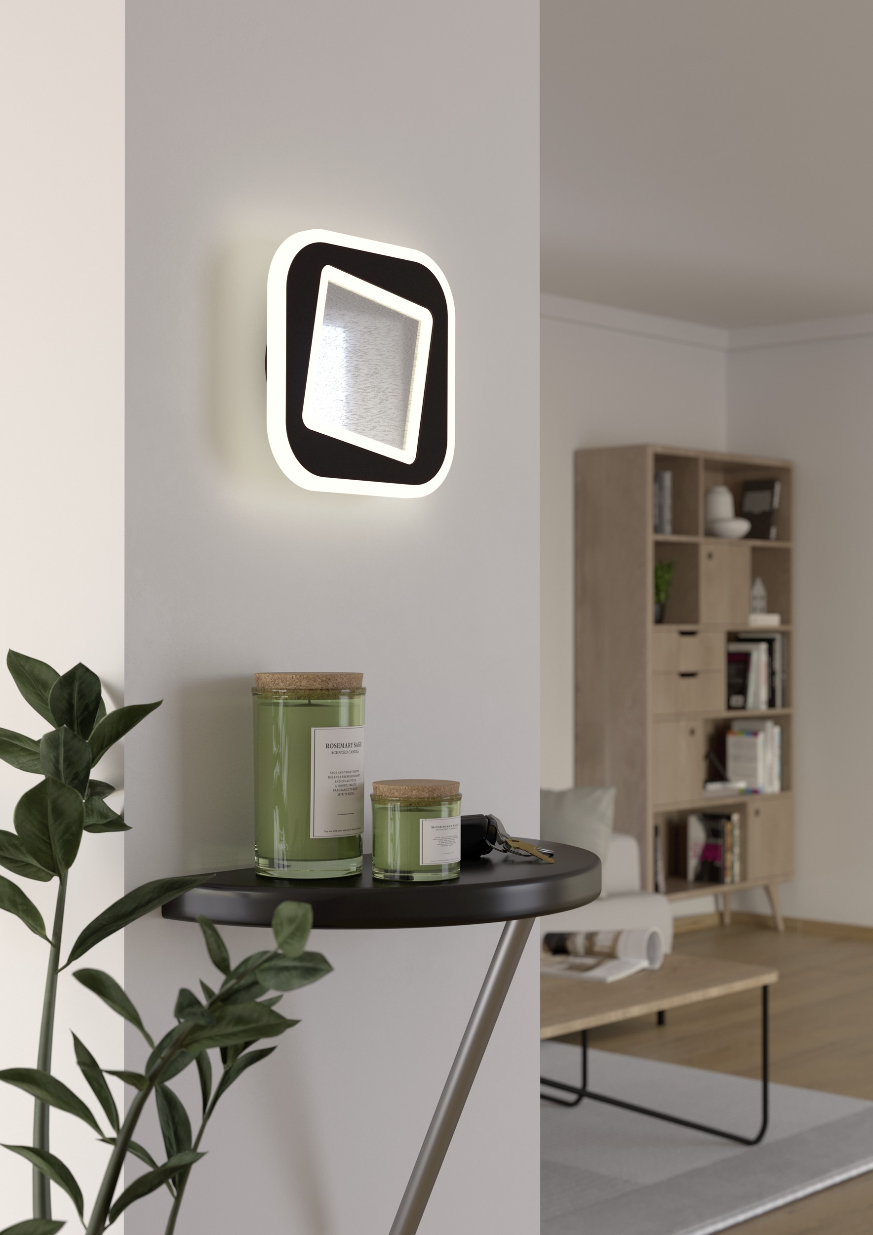 EGLO Wandleuchte »MACCHIONI Wandlampe - Stahl, Kunststoff - LED - 12W - IP2 günstig online kaufen