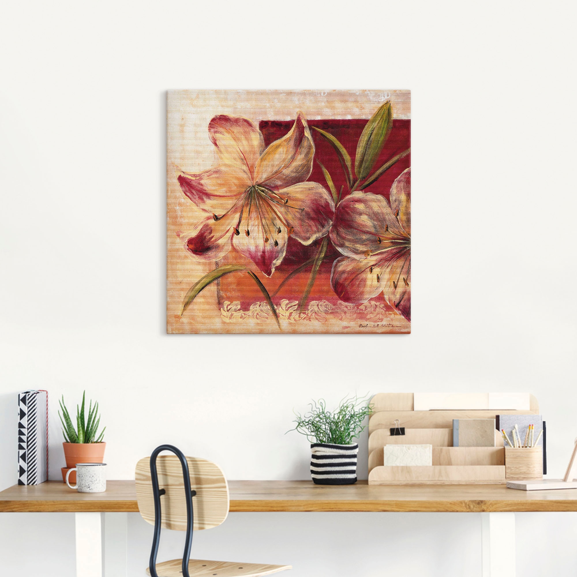 Artland Wandbild »Klassische Blumen III«, Blumen, (1 St.), als Leinwandbild, Wandaufkleber in verschied. Größen