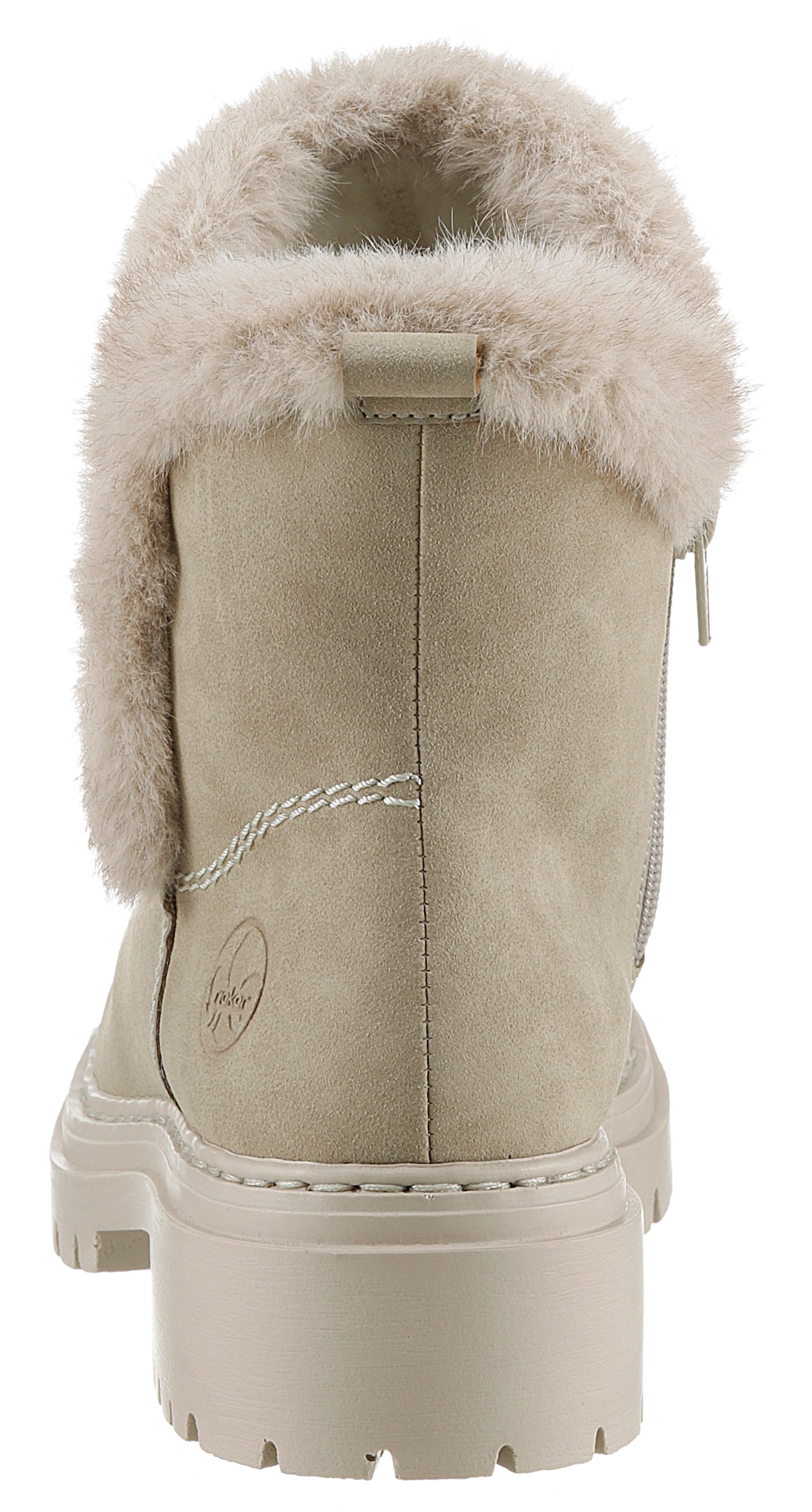 Rieker Winterstiefelette, Winterboots, Profilsohle, Blockabsatz, mit Innen-Reißverschluss