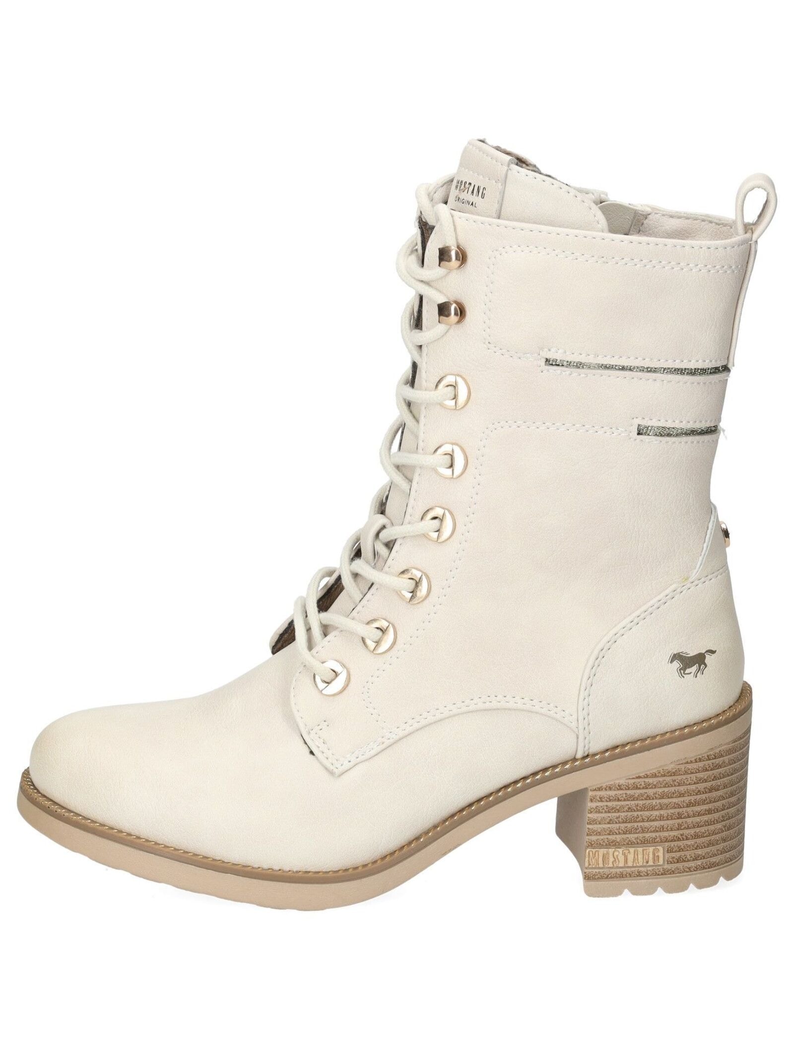 Mustang Shoes Schnürstiefelette »Mustang Shoes Stiefelette Lederimitat«
