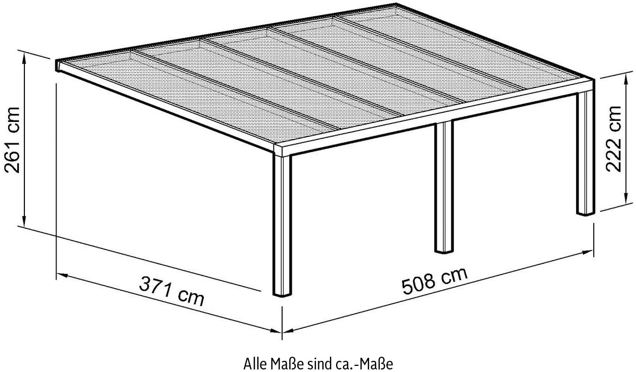 Beckmann Terrassendach »Exklusiv Gr. 11«