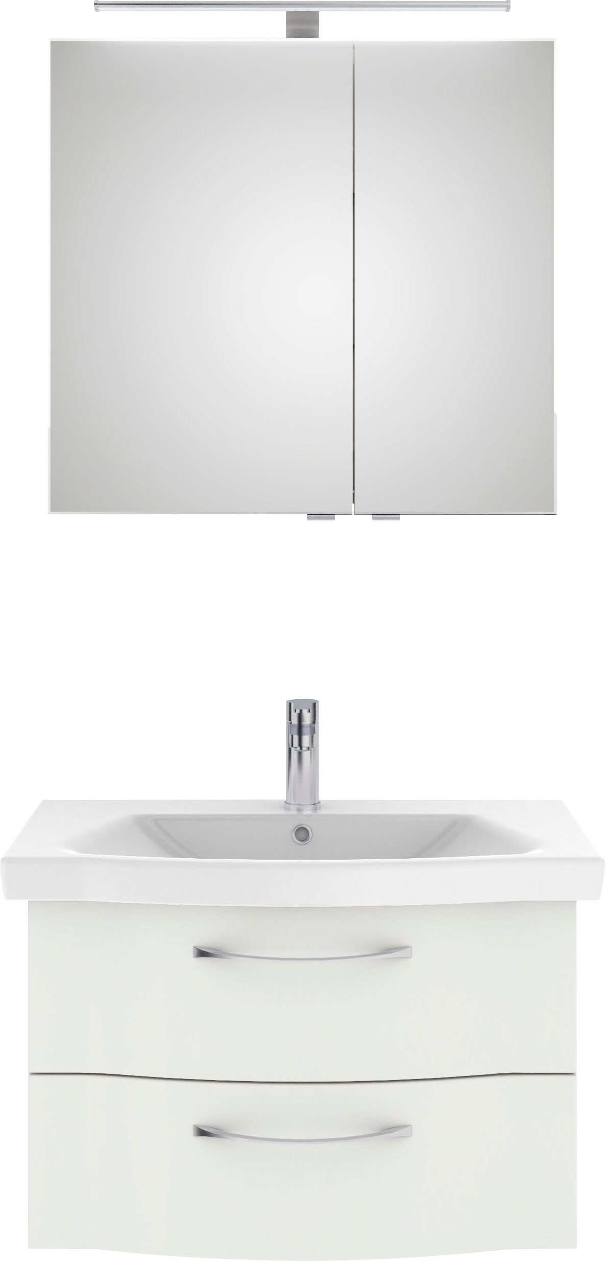 Saphir Badmöbel-Set »6005 Sprint 2-teilig, Keramik-Waschtisch mit LED-Spieg günstig online kaufen