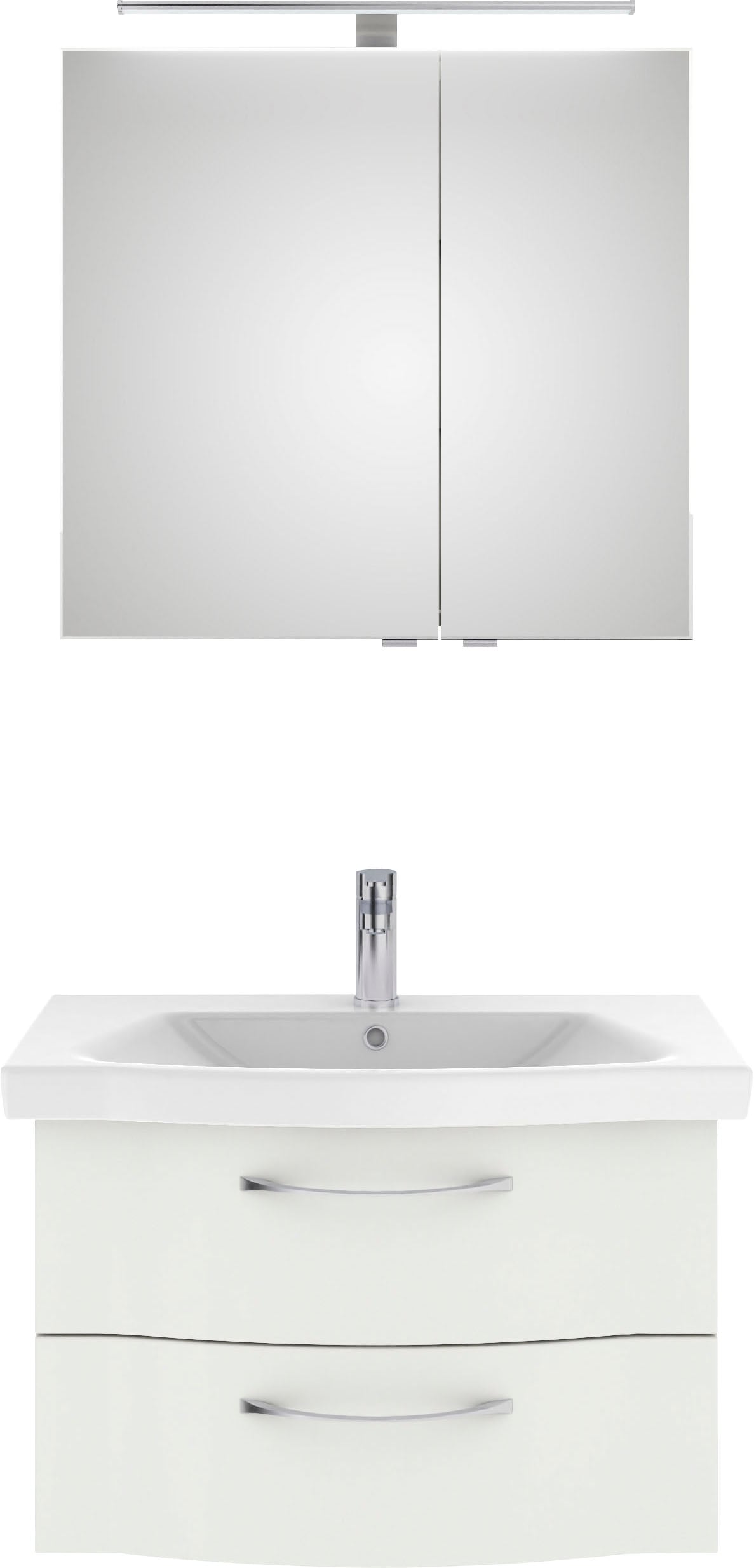 Saphir Badmöbel-Set »6005 Sprint 2-teilig, Keramik-Waschtisch mit LED-Spieg günstig online kaufen