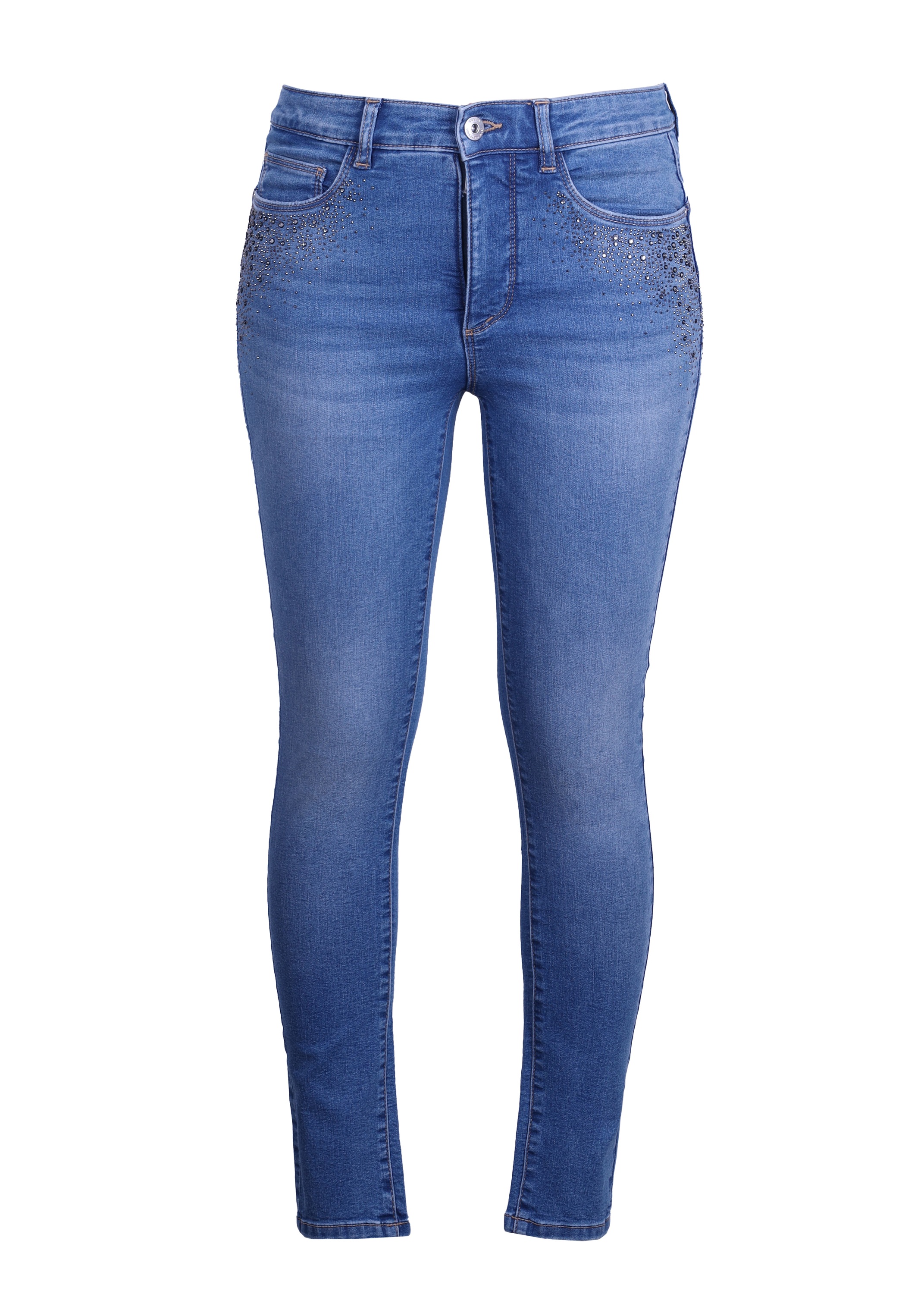 STOOKER WOMEN 5-Pocket-Jeans »Rio Colour Skinny Fit Jeans« Skinny Fit Casual Clean Wash Denim Jeans Magic Shape Effekt für Damen