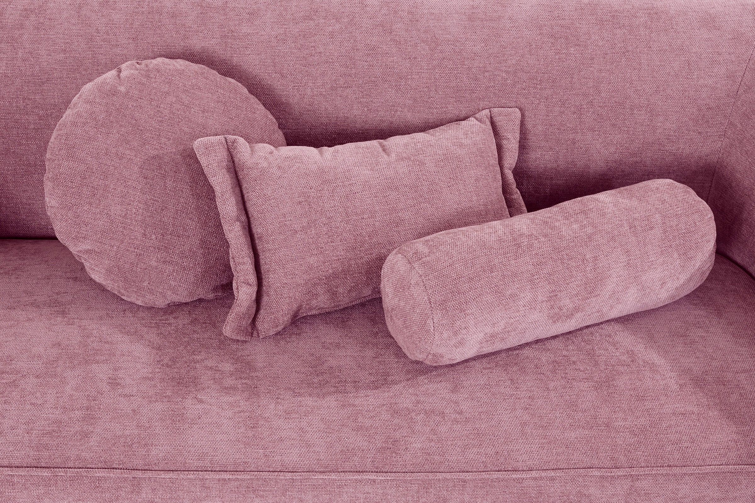 Home affaire 3-Sitzer »Ashly« in 3 Bezugsvarianten, Bouclé, Samtoptik und Struktur weich.