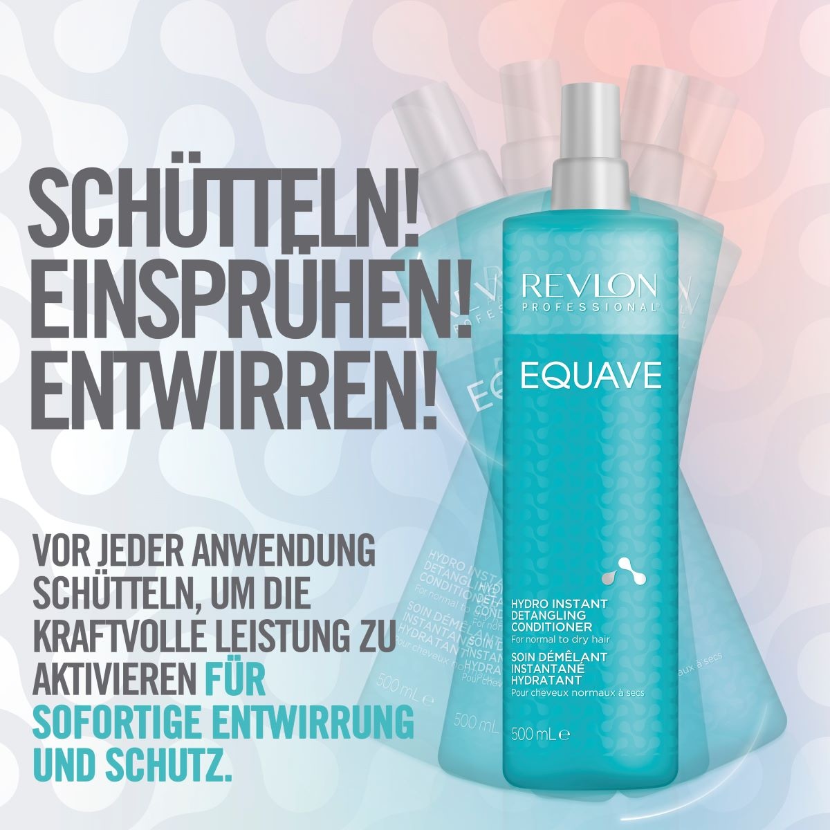 REVLON PROFESSIONAL Haarspülung »Leave-in Pflege Equave Hydro Instant Detangling Conditioner«, Normales bis Trockenes Haar 500 ml