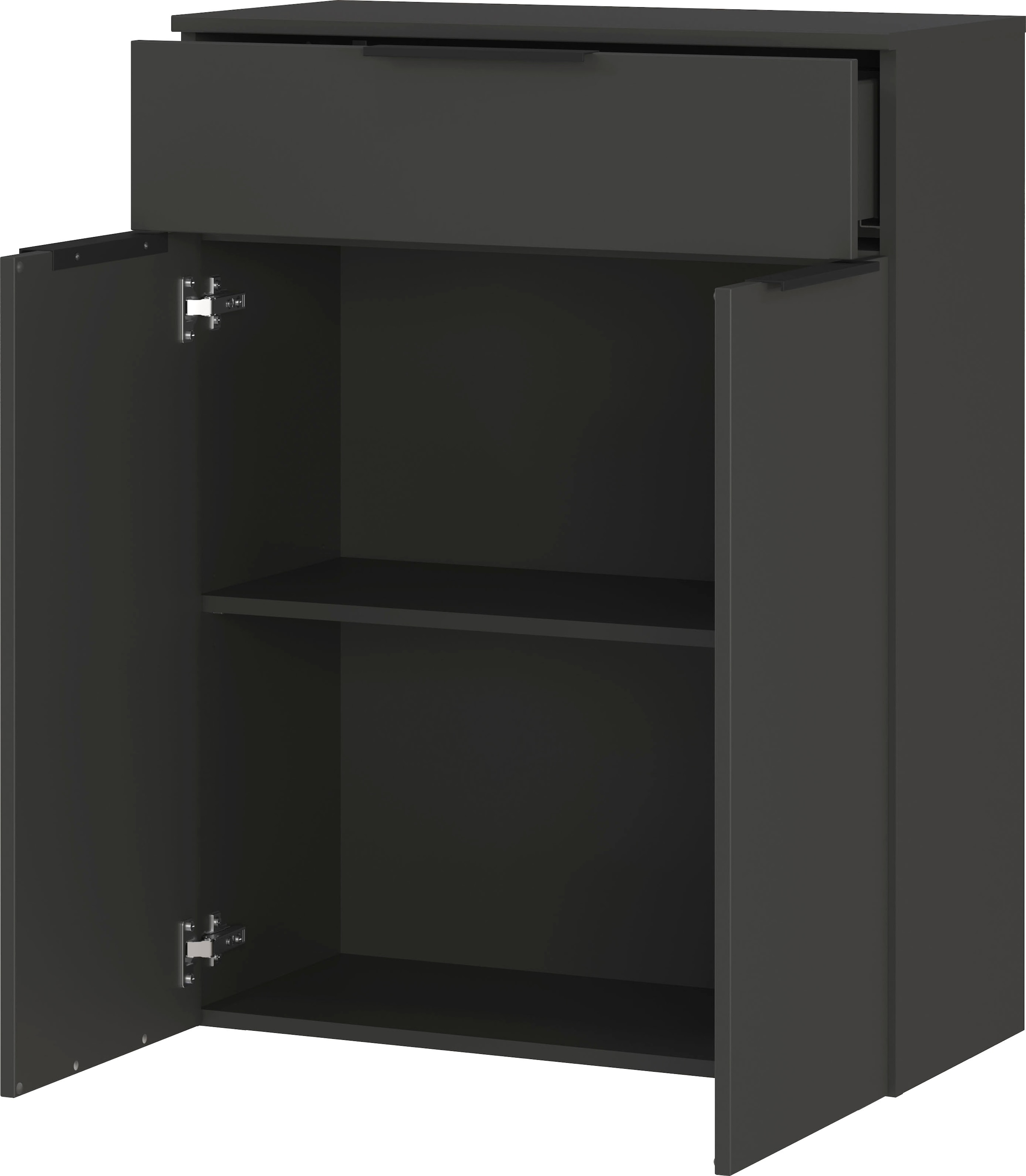 GERMANIA Badmöbel-Set »Crandon«, (5 St.), inkl. WT-Unterschrank, Spiegel, Schrank, Mediumschrank und Kommode