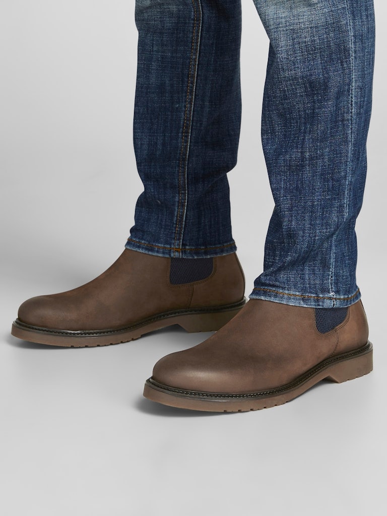 Jack & Jones Chelseaboots »JFWLEYTON«  mit Blockabsatz