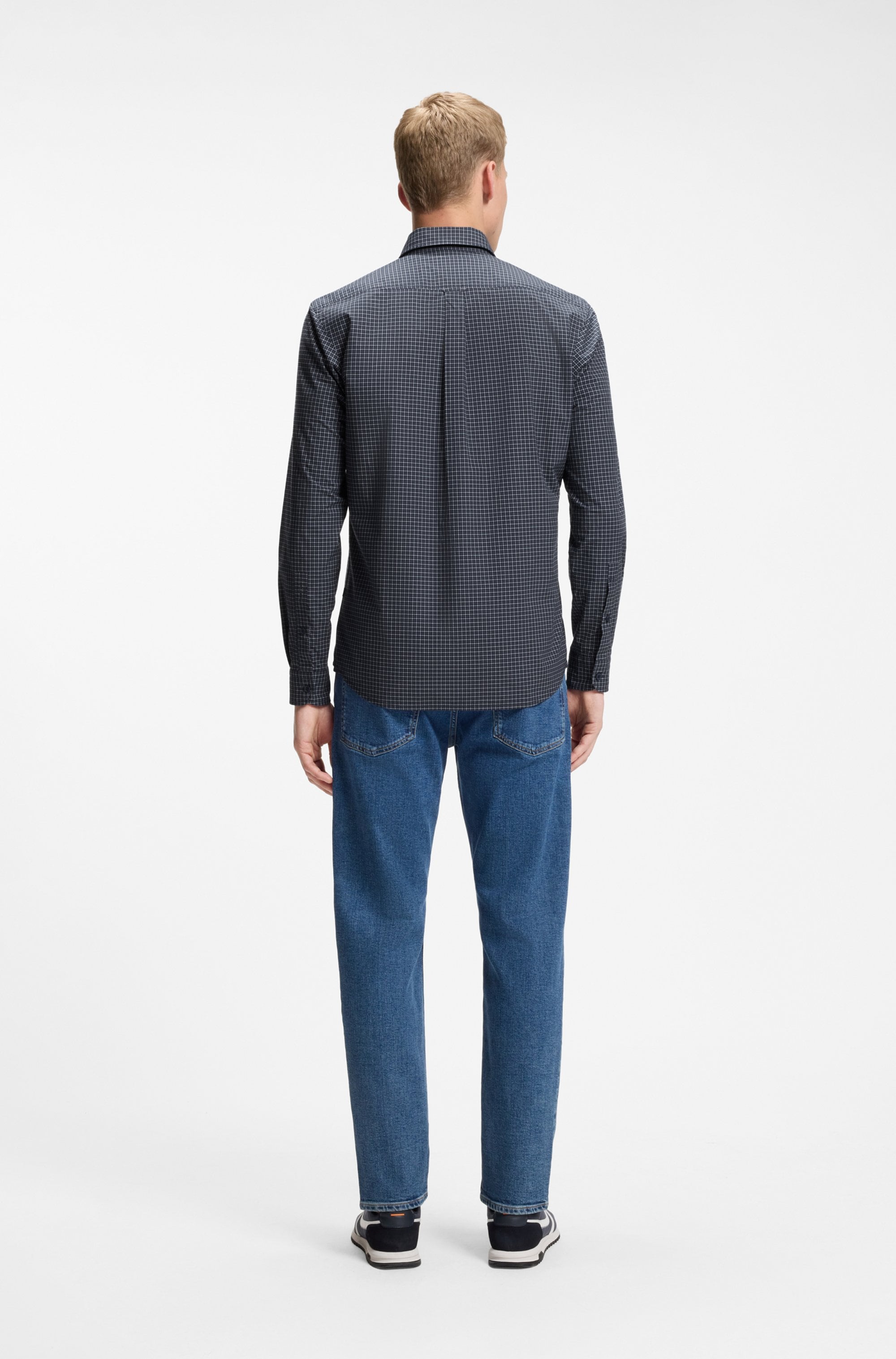 BOSS ORANGE Langarmhemd »Rickert M« Button-down-Kragen, Baumwoll-Stretch, Regular Fit