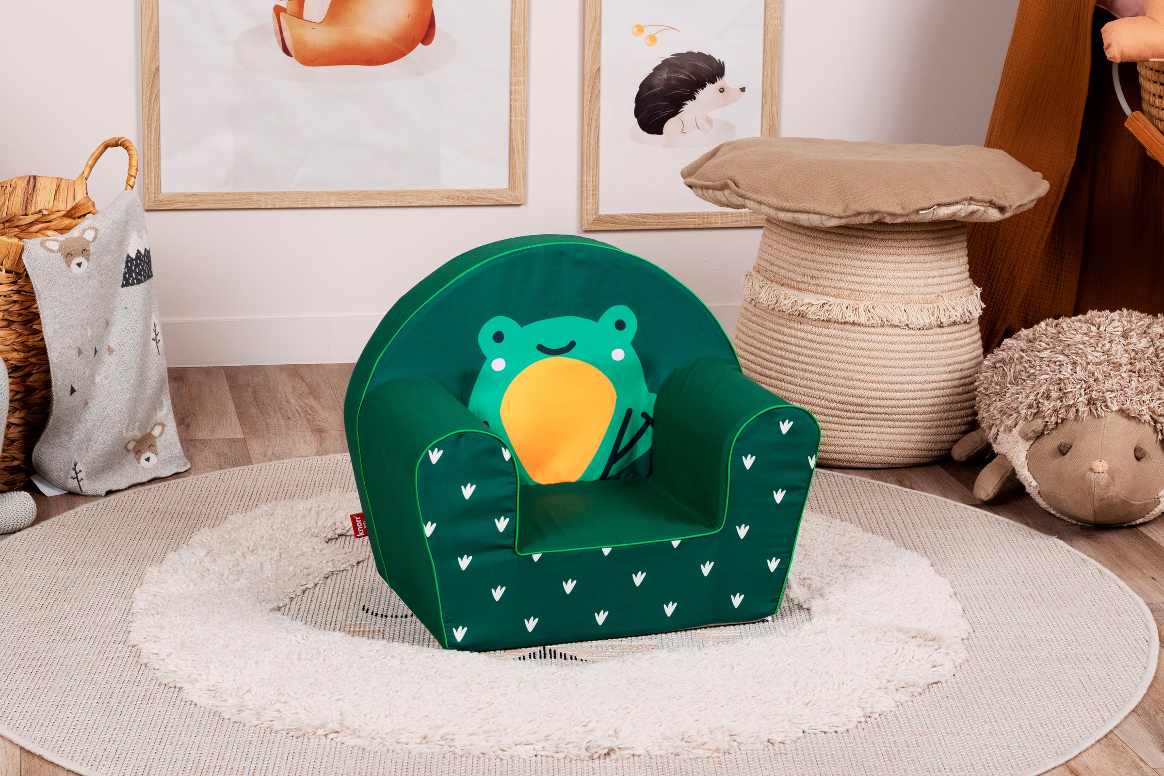 Knorrtoys® Sessel »Green frog«, für Kinder; Made in Europe