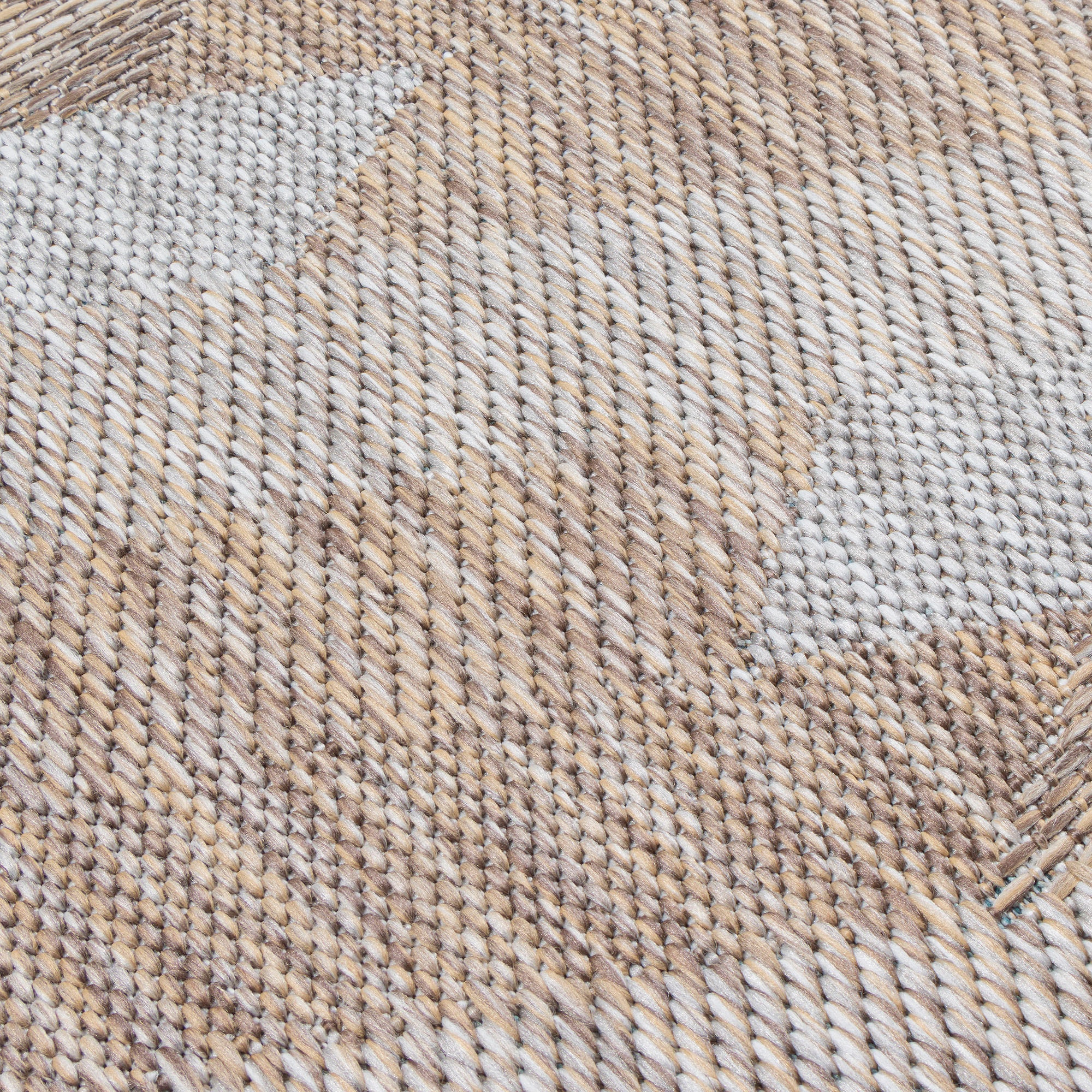 Sanat Teppich »Melissa 8004«, rund, 10 mm Höhe, Kurzflor, In -und Outdoor geeignet, Wohnzimmer
