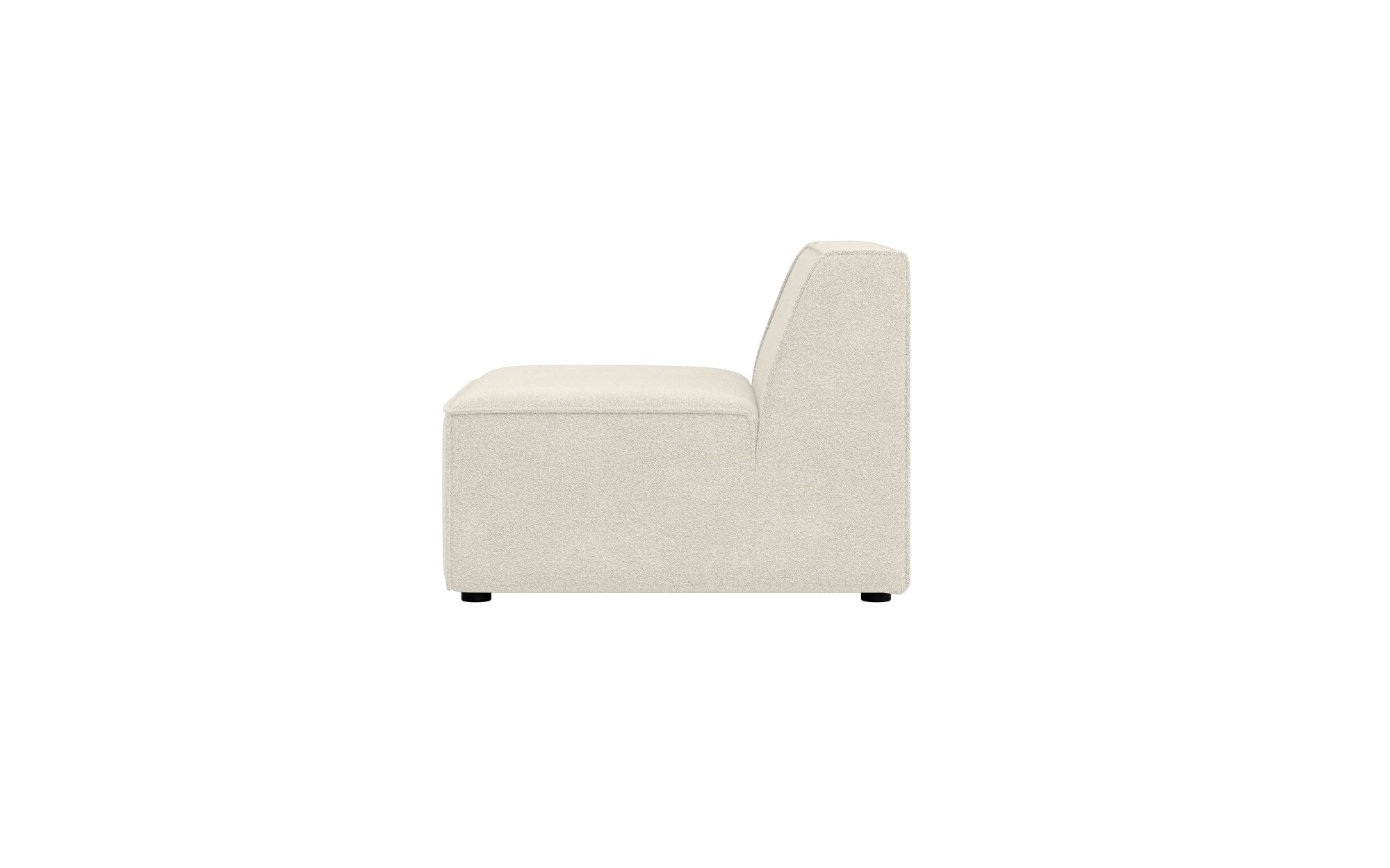 INOSIGN Sessel »Bequemer Sessel Cavan, Maße B/T/H: 90/90/72 cm«, ohne Armlehne, mit Wellenunterfederung, auch in Bouclé