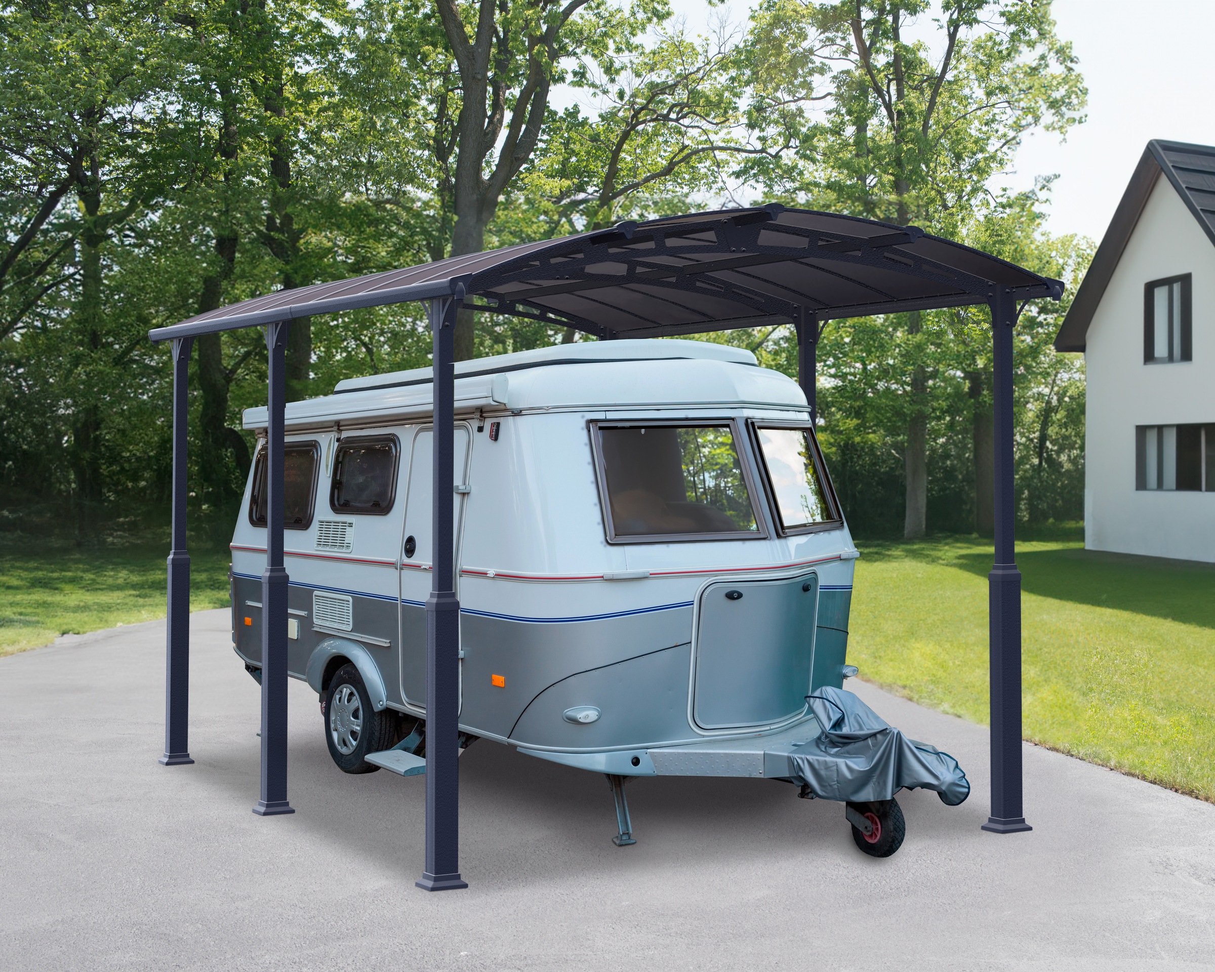 Palram - Canopia Einzelcarport »Alpine« Aluminium 319 cm Anthrazit wartungs günstig online kaufen