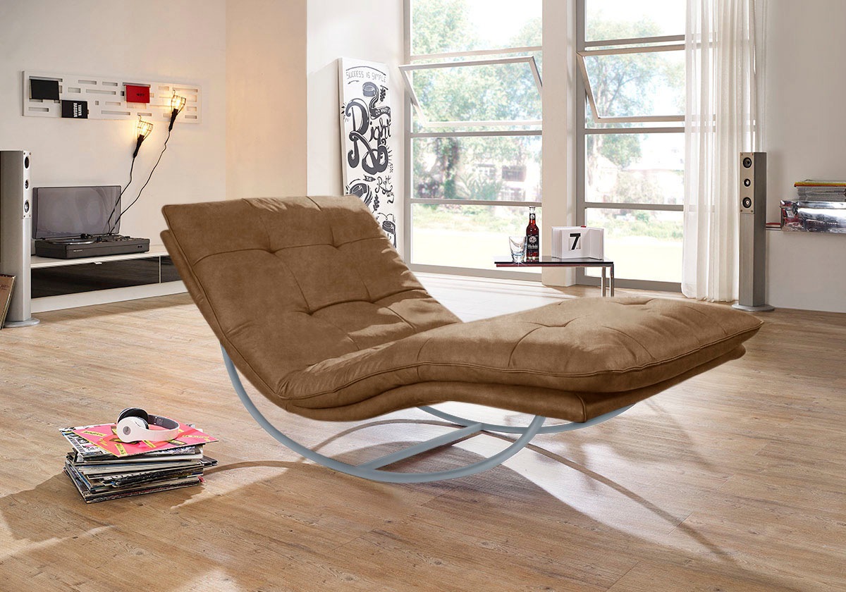 W.SCHILLIG Relaxliege "daily dreams", in Waffelkissen-Optik, Schaukelgestel günstig online kaufen