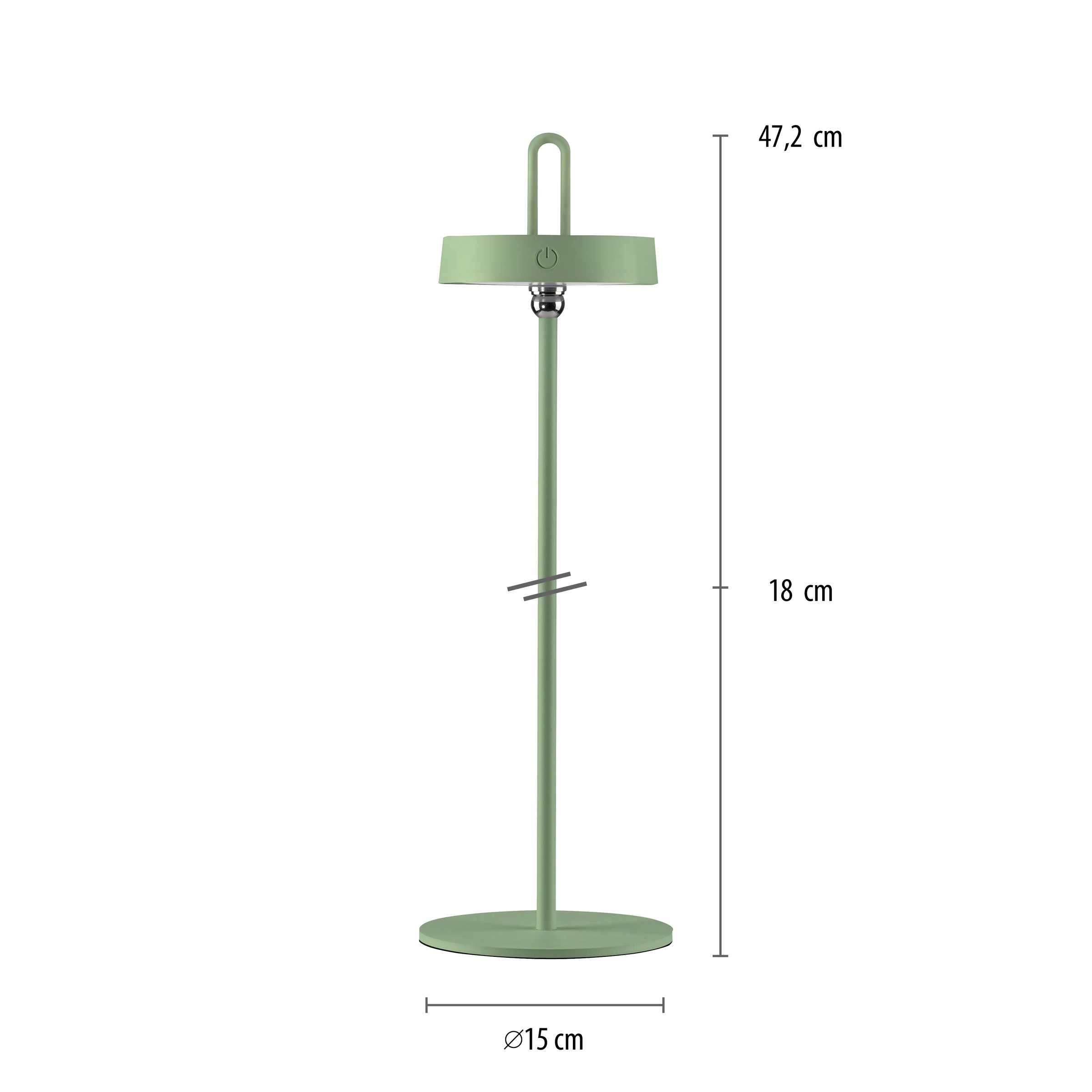 JUST LIGHT Tischleuchte »AMAG«, 1 flammig, Leuchtmittel LED-Modul | LED fest integriert, Akkuleuchte