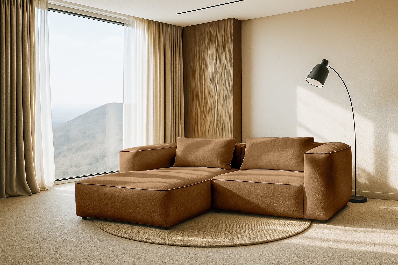 Home affaire Ecksofa »Tvinnet« Breite 228 cm, extra tiefe Sitzfläche, kubis günstig online kaufen