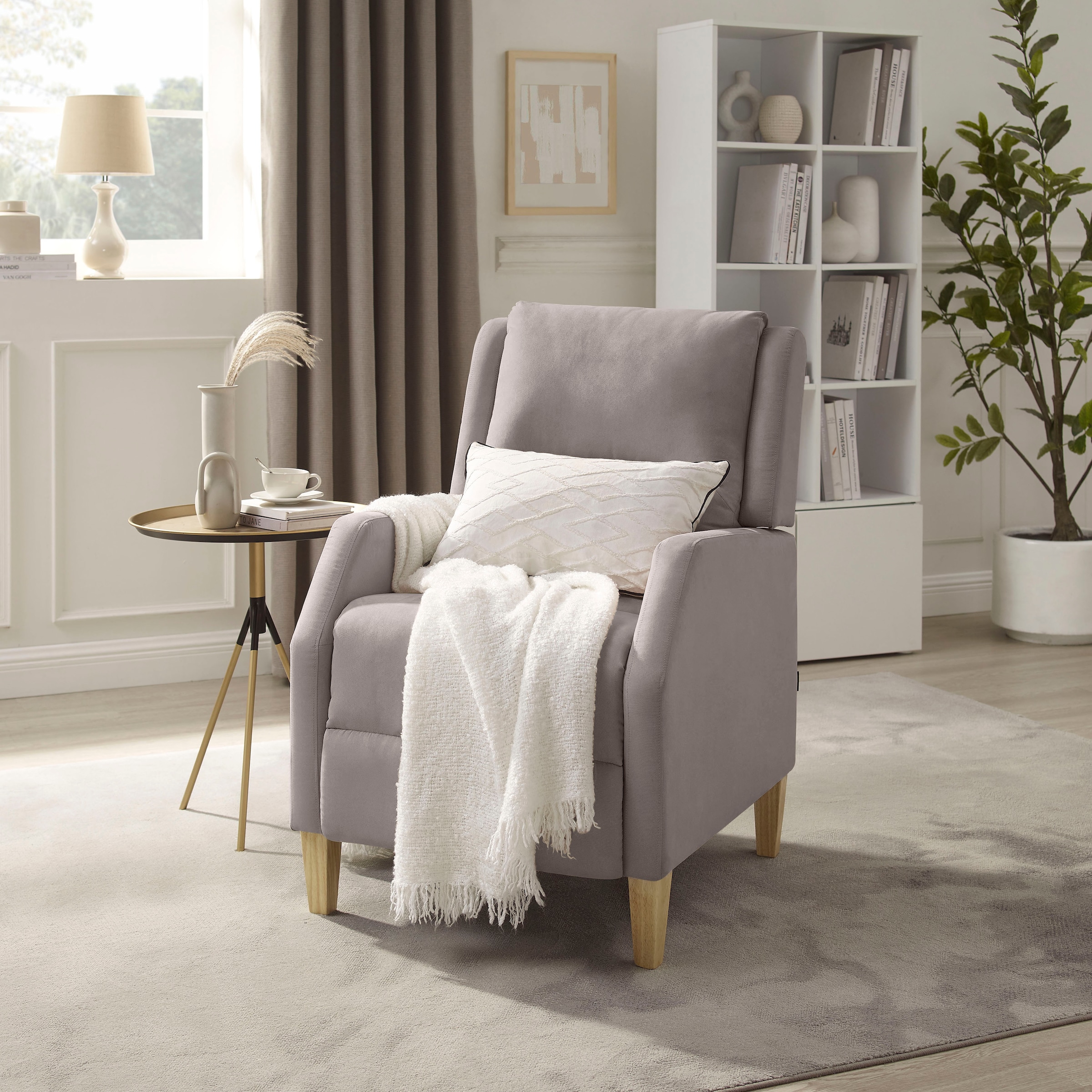Home affaire Relaxsessel »Tholey, TV-Sessel, mit Schlaffunktion,«, (1 St.), mit Verstellung, Sitz und Rücken gepolstert, Sitzhöhe 51cm