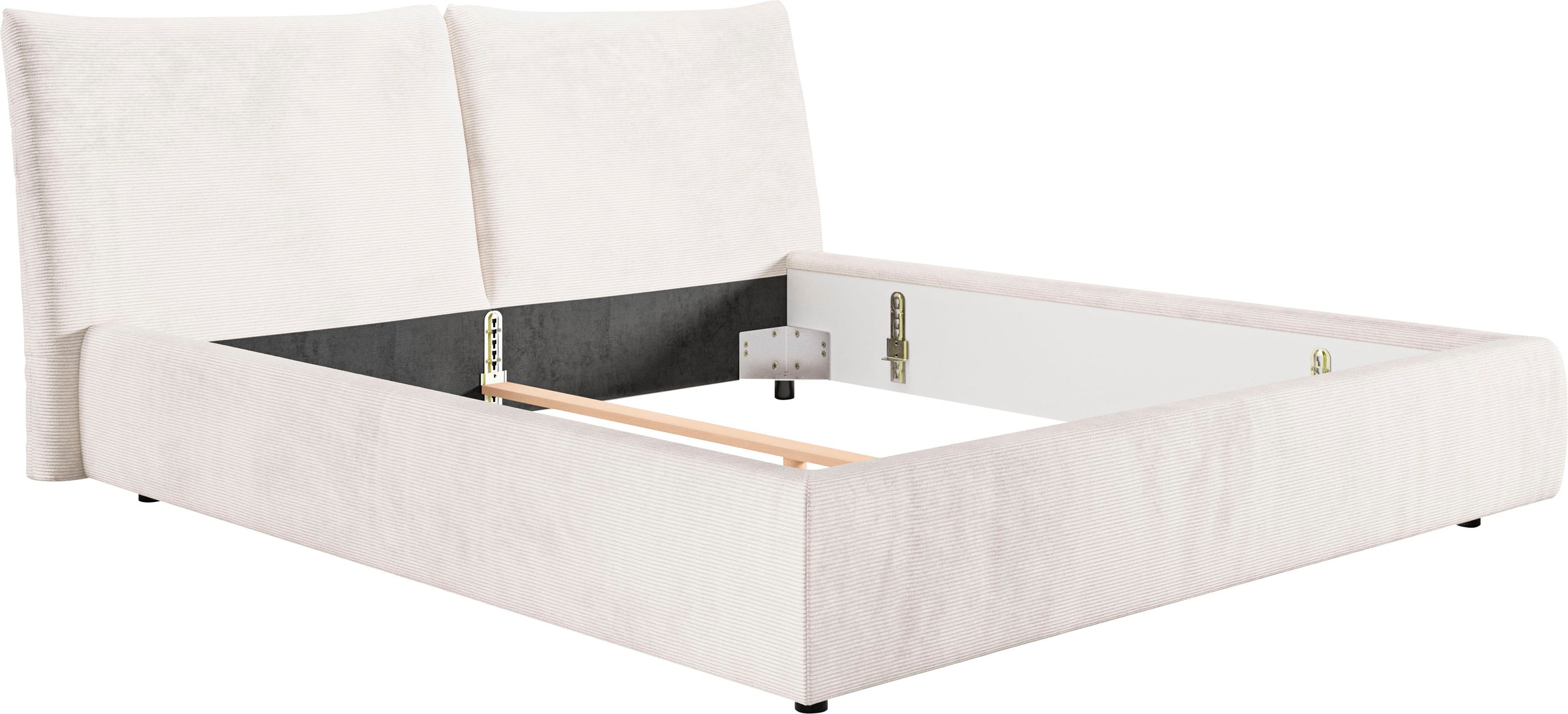 Places of Style Polsterbett »Priora in 4 Breiten bis 200cm«, auch in NaturL günstig online kaufen
