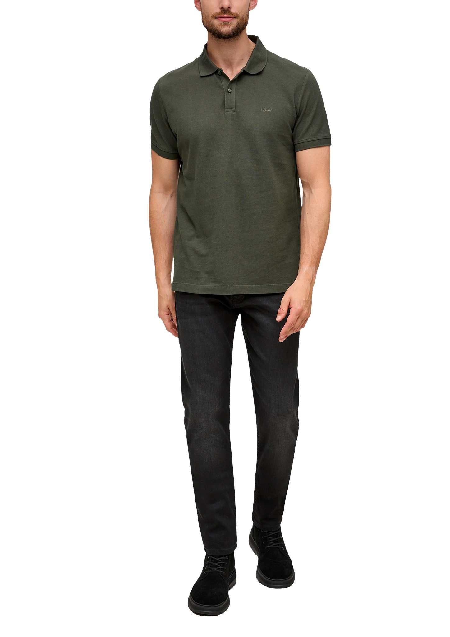 s.Oliver Poloshirt, mit Logostickerei