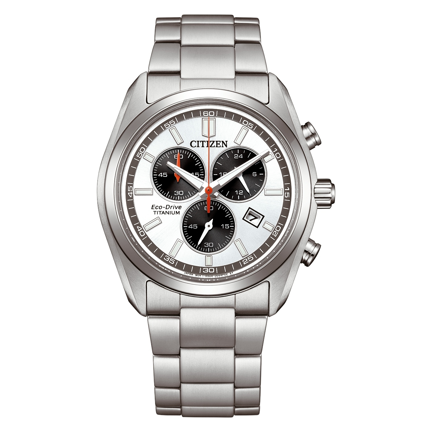Citizen Chronograph Armbanduhr, Solar, Herrenuhr, analog, Big Date, Stoppfunktion