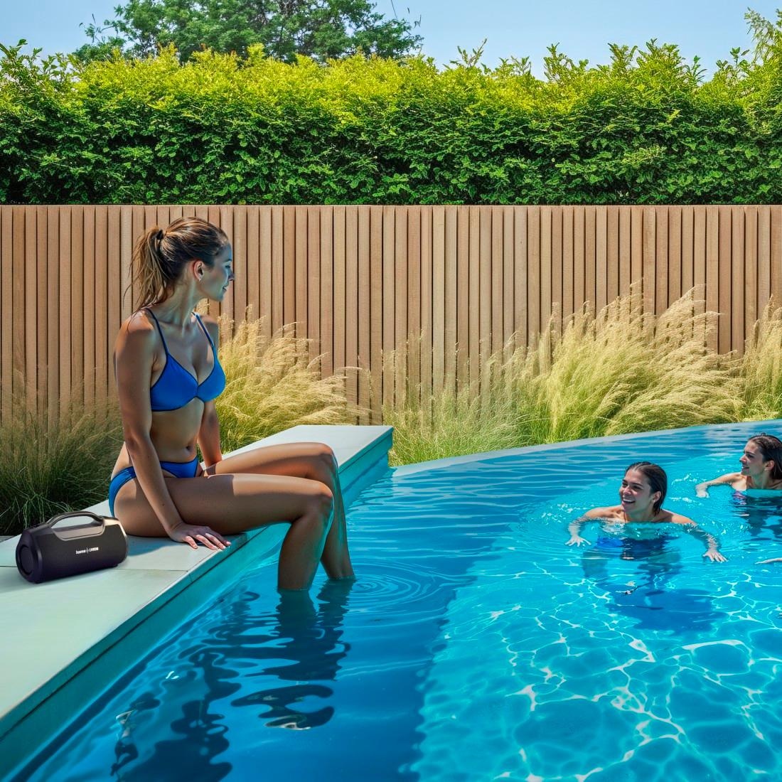 Hama Bluetooth-Lautsprecher »Bluetooth-Lautsprecher 60W (App, Party Box wasserfest IPX6, PowerPack)« (A2DP Bluetooth App-Steuerung | Kabellos | Powerbank ) Outdoor, tragbar, App-Steuerung, kabellos, Ladefunktion