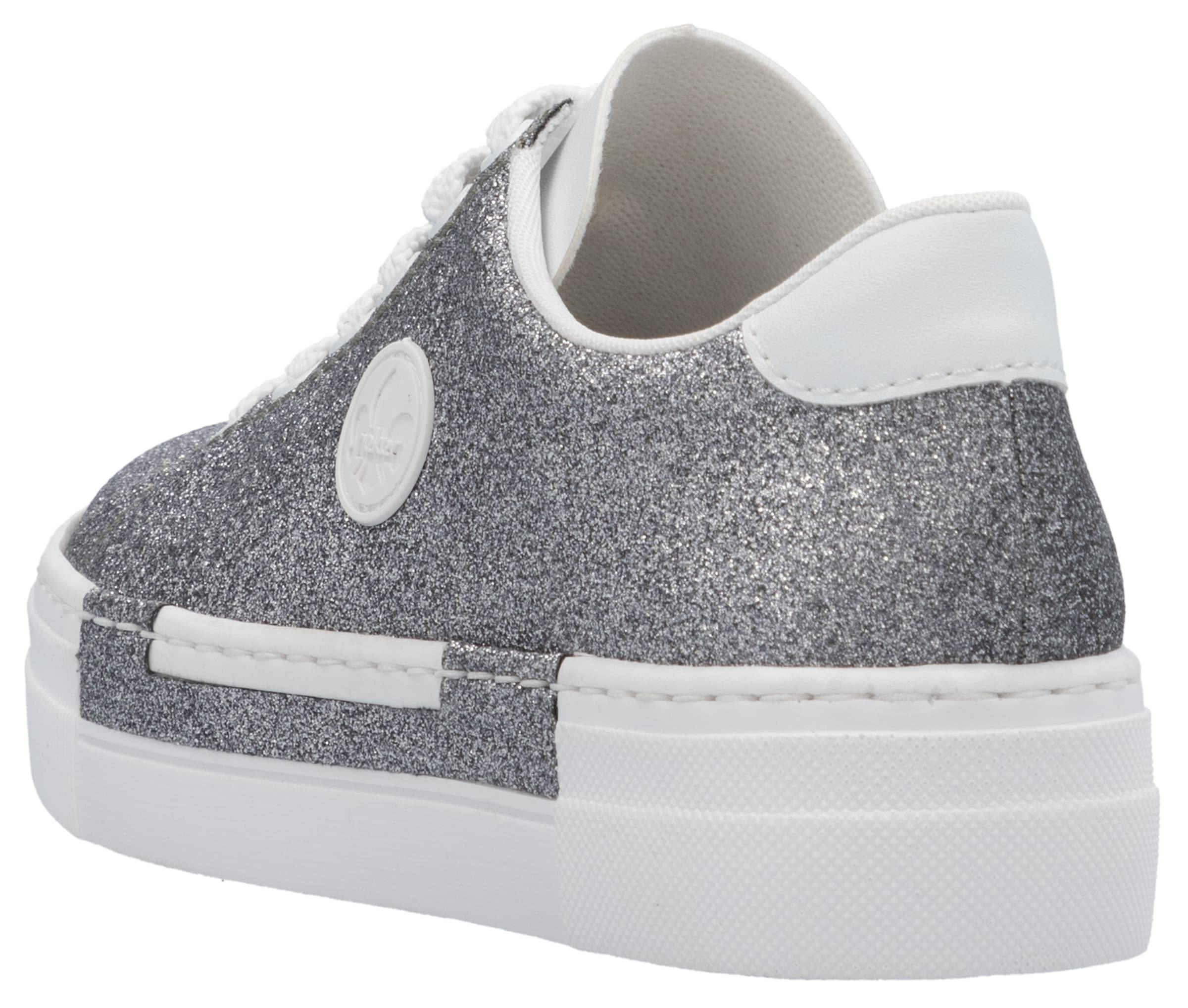 Rieker Sneaker, Freizeitschuh, Halbschuh, Schnürschuh mit Plateausohle