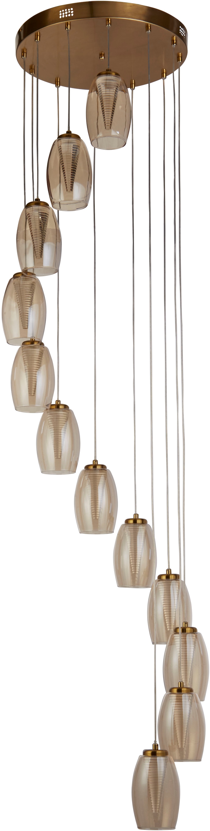 Searchlight LED-Hängeleuchte »Hängeleuchte Cyclone, 12-flammig« LED-Modul 1 günstig online kaufen