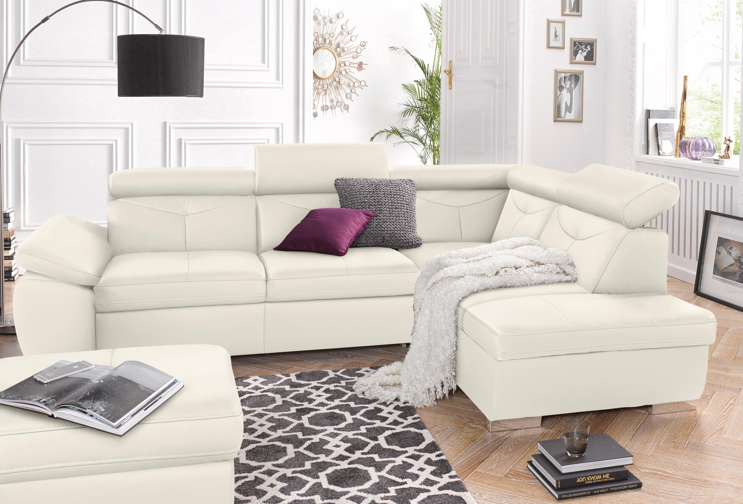 exxpo - sofa fashion Ecksofa »Spring, super bequem und komfortabel mit Armt günstig online kaufen