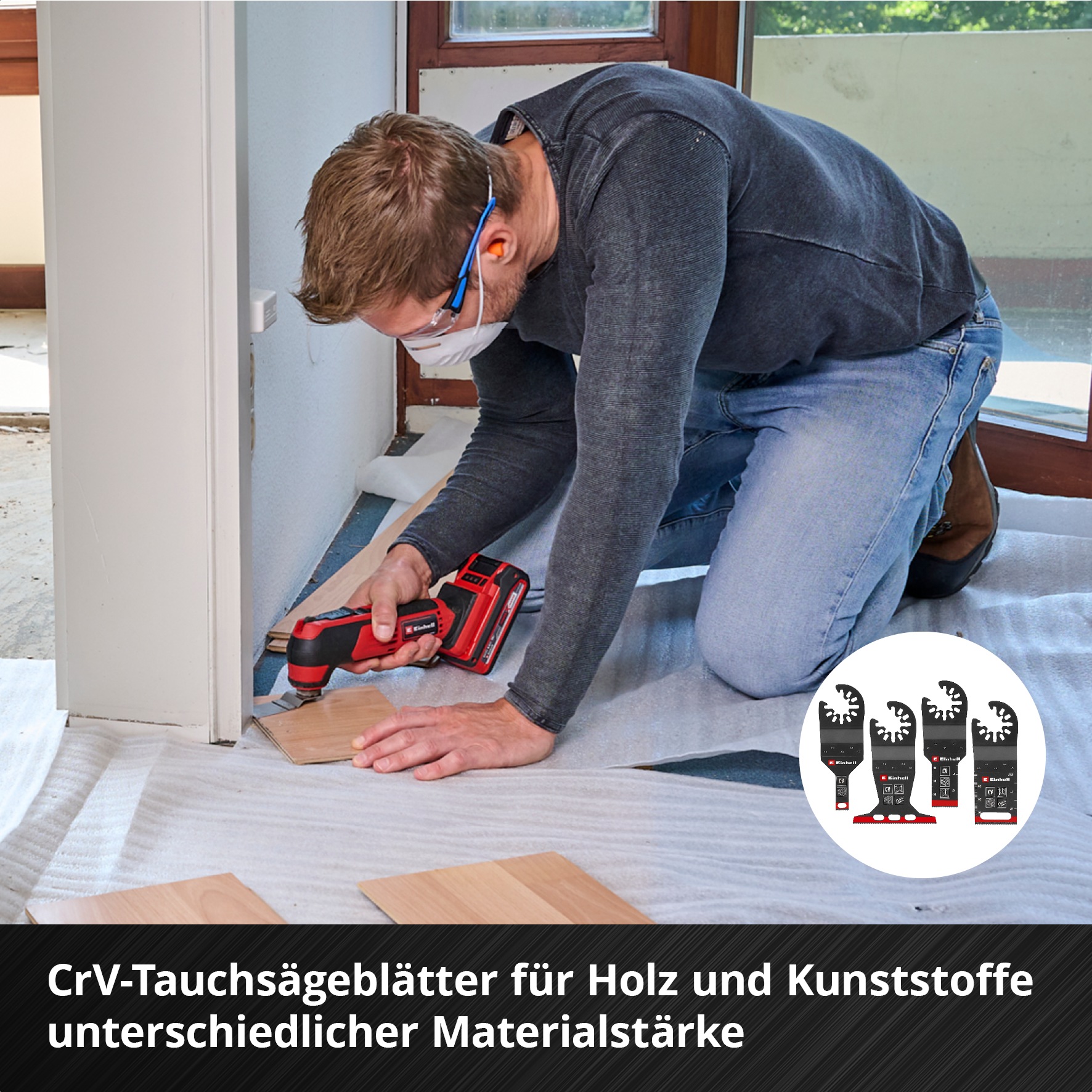 Einhell Tauchsägeblatt »XXL-CASE« 70-tlg. Multitool-Set