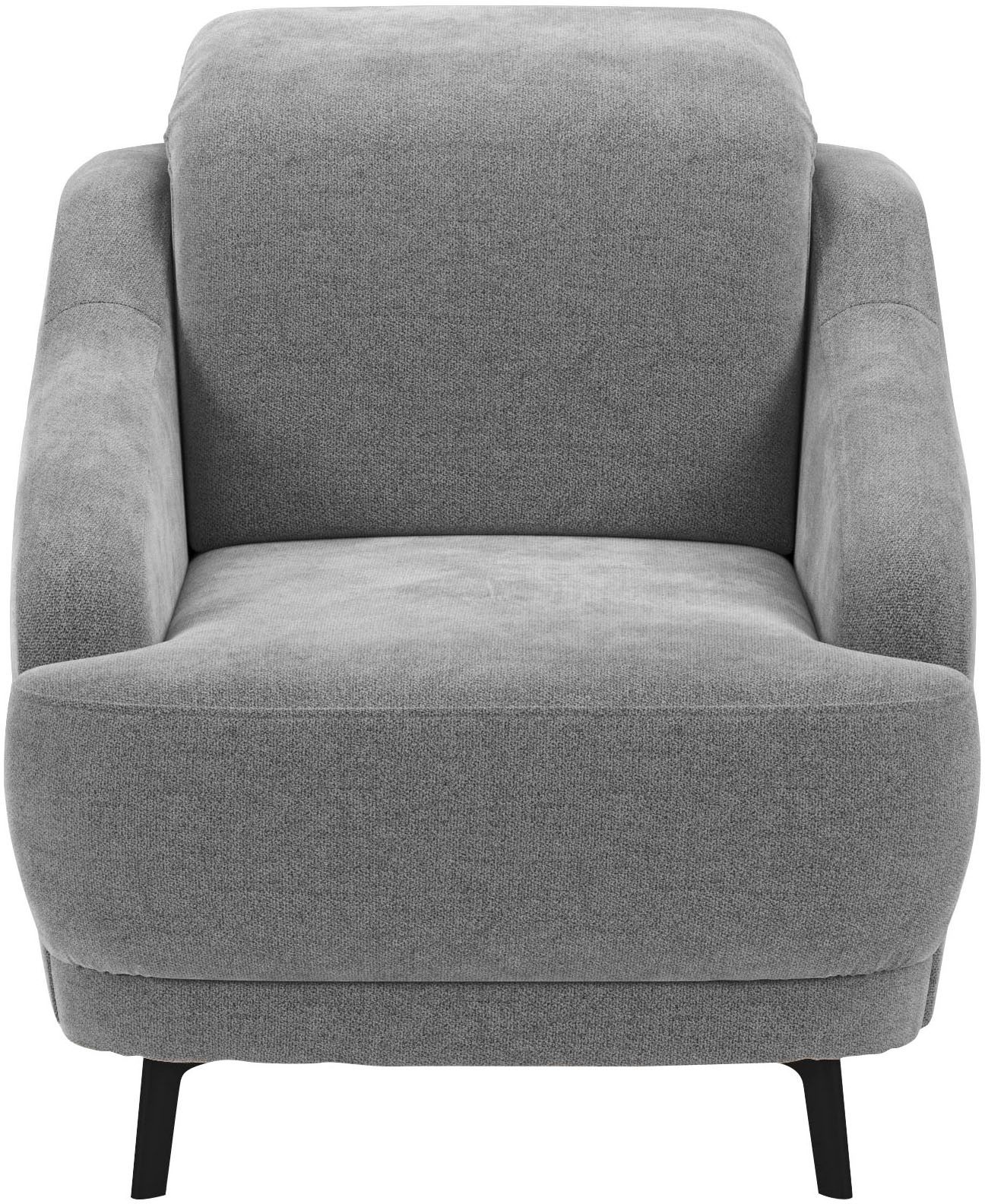 sit&more Sessel »Blues«, (1 St.), mit Metallfüßen, schwarz-matt günstig online kaufen
