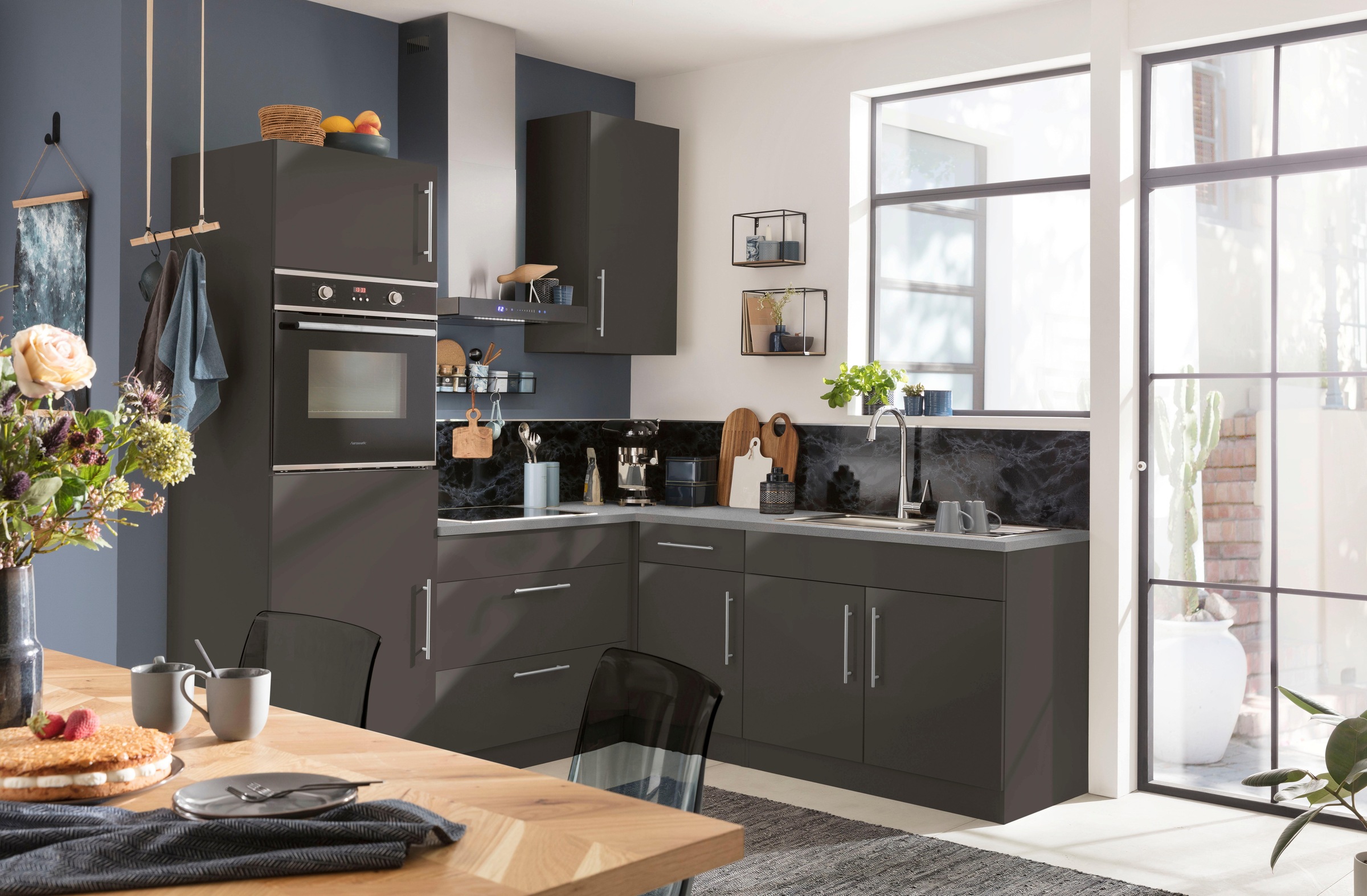 wiho Küchen Eckunterschrank "Cali, TOPSELLER" 100 cm breit, Planungsmaß 110 günstig online kaufen