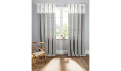 my home Vorhang »Xaver«, (1 St.), Karo-Design, inkl. Raffhalter, Bio  Baumwolle, Herz, Landhaus jetzt im %Sale