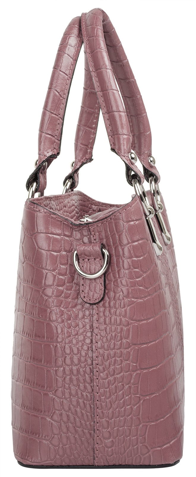 Cluty Umhängetasche, echt Leder, Made in Italy